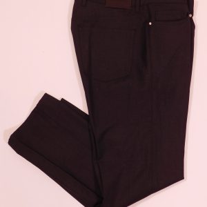 ERMENEGILDO ZEGNA Men's Charcoal Gray 5 Pocket Wool Stretch Pant Sz 38 ($495)