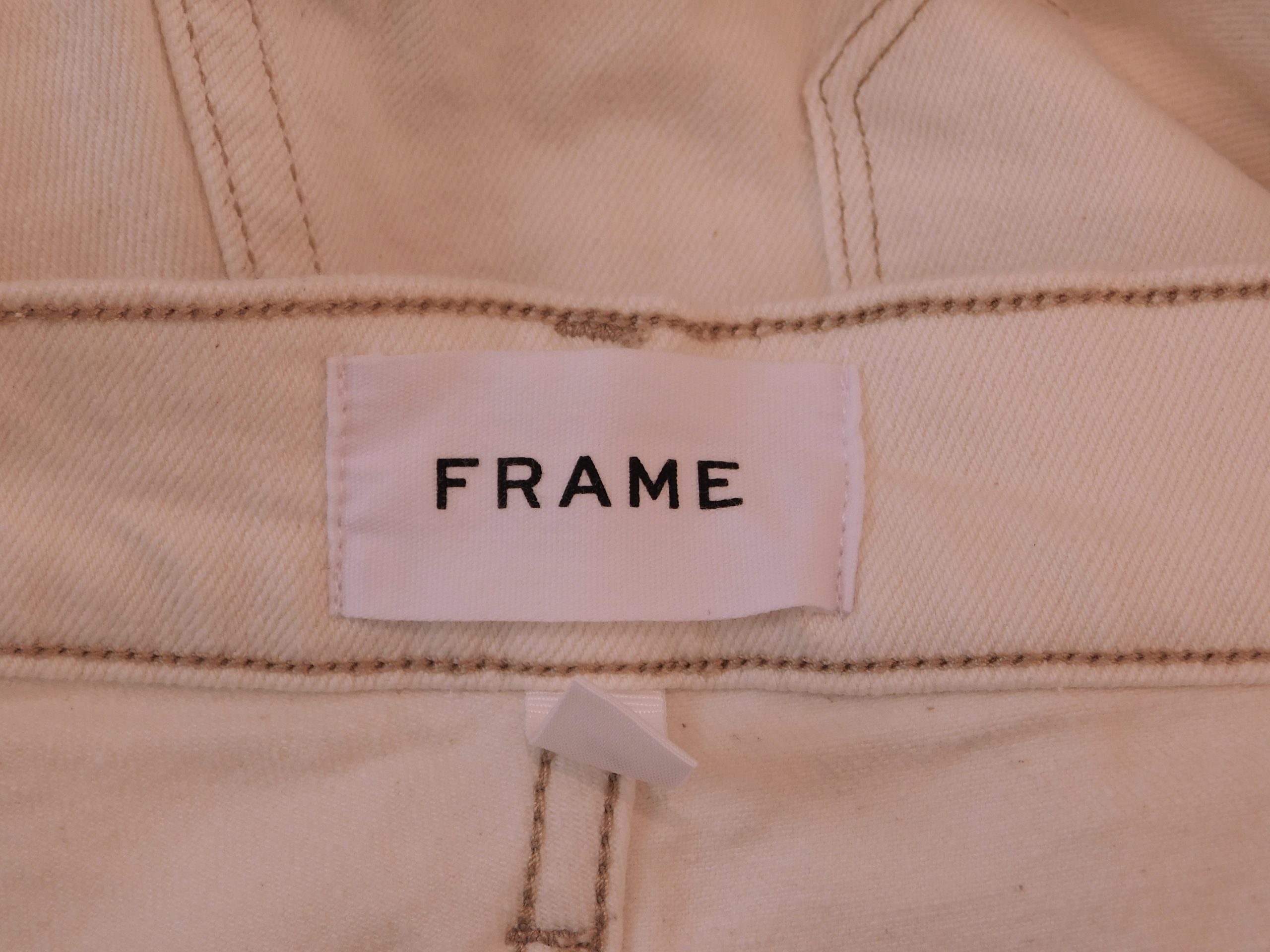 FRAME Women's Ecru Le Bardot Crop Flare Jean Sz 26 - Image 8