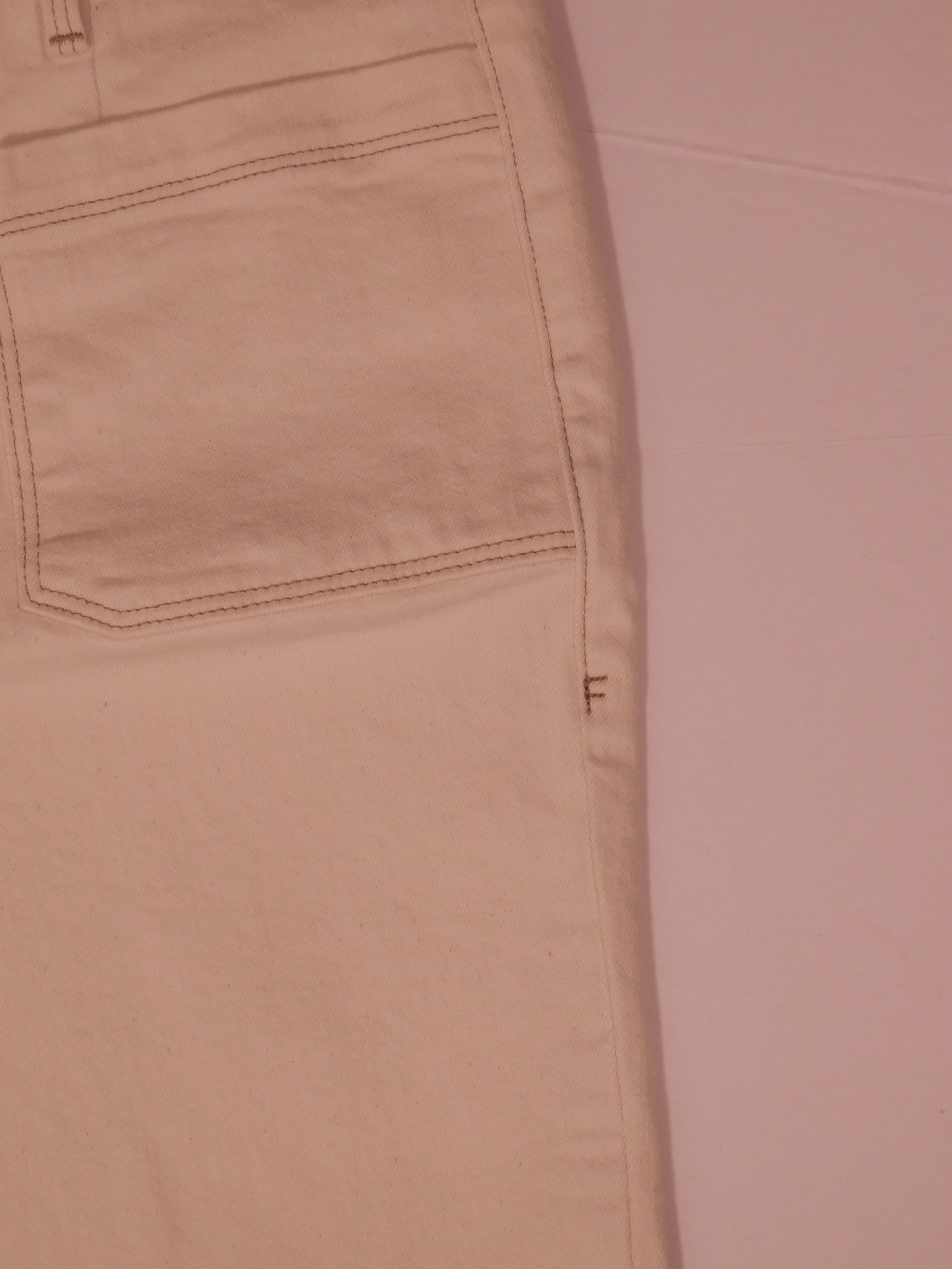 FRAME Women's Ecru Le Bardot Crop Flare Jean Sz 26 - Image 5