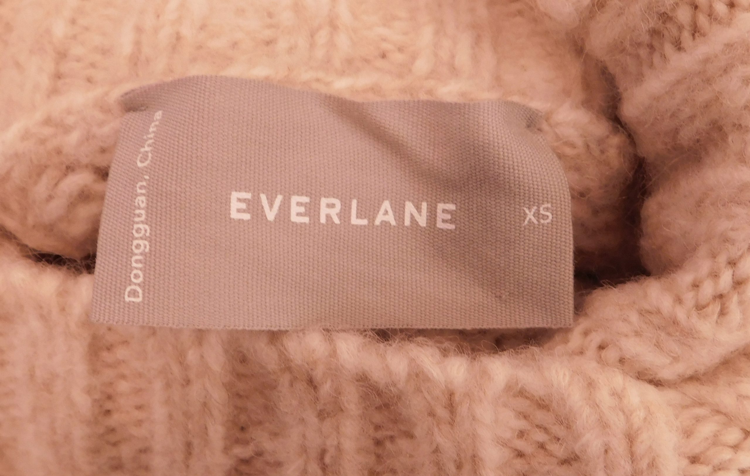 EVERLANE Women's Heather Oatmeal Wool Blend Turtleneck Sweater Sz XS - Image 7