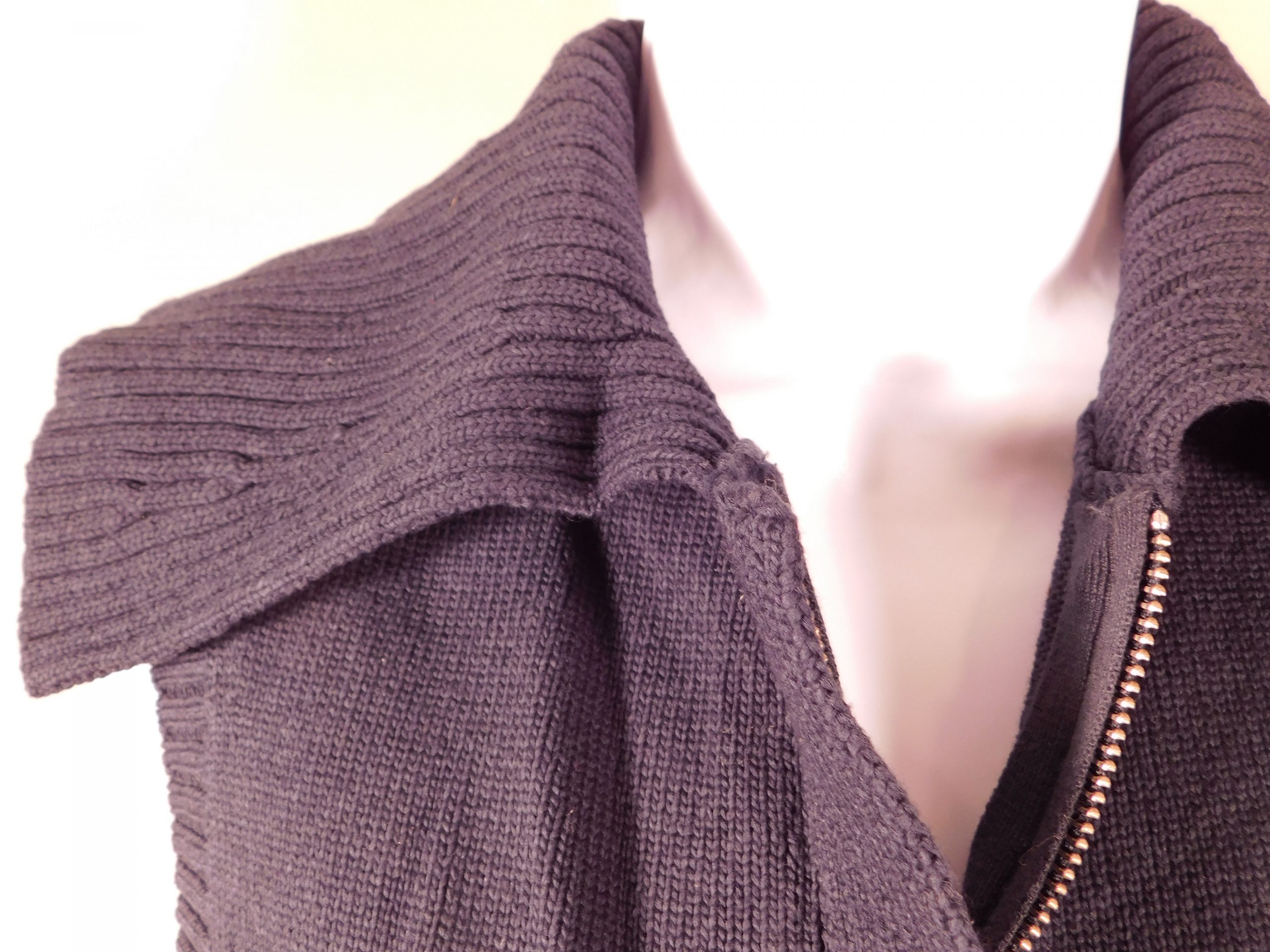 COS NWT Women's Black Sleeveless Zip Front Cotton Sweater Vest Sz XS ($89) - Image 4