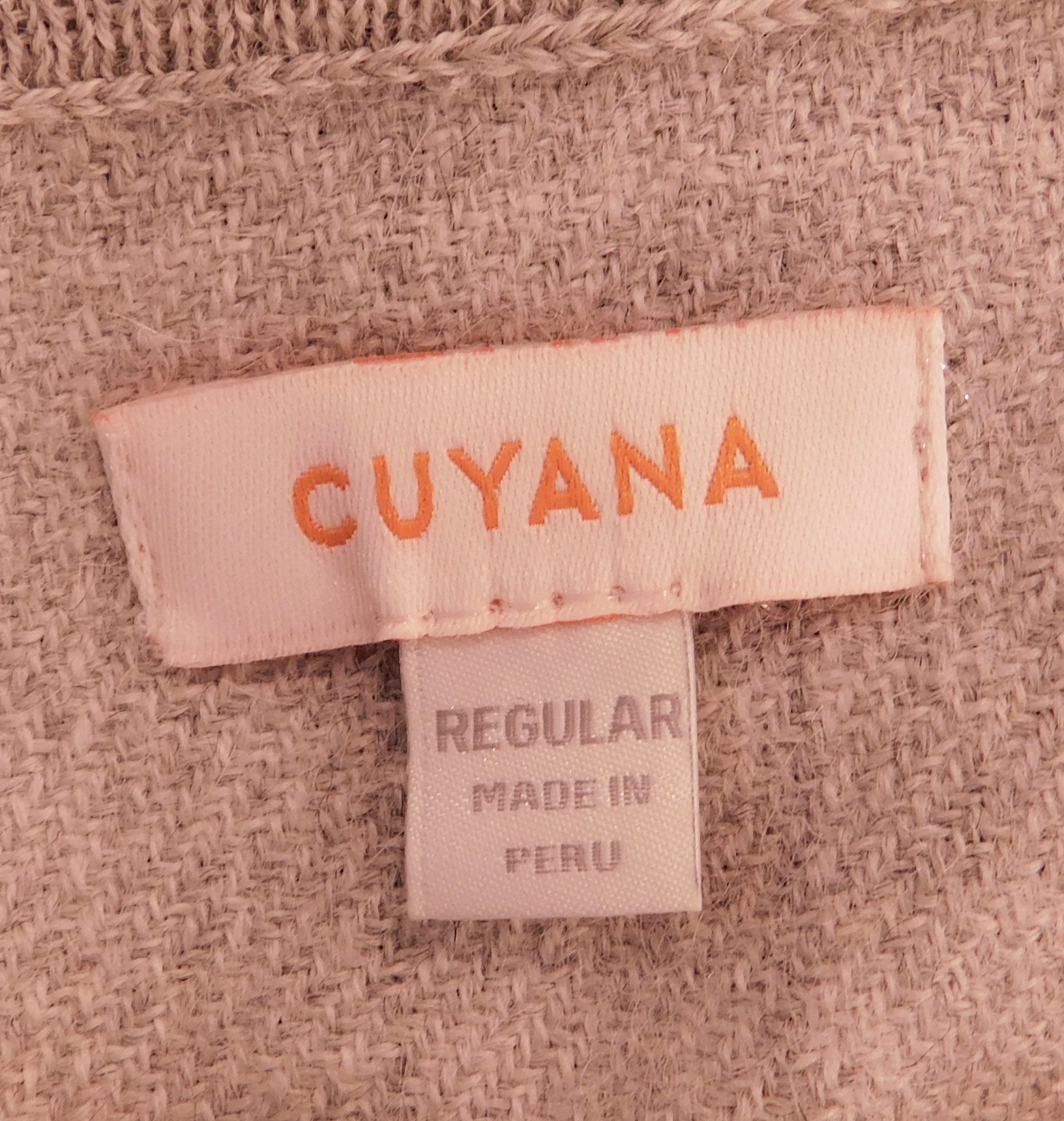CUYANA Women's Light Heather Gray Short Sleeve Boxy Scoop Neck Baby Alpaca Soft Knit Sweater Sz OS - Image 7