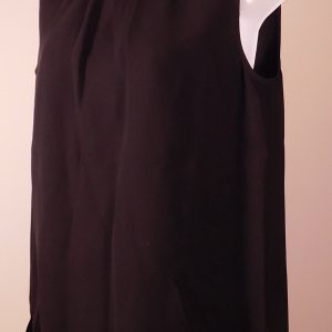 LAFAYETTE 148 Women's Black Sleeveless High Neck Silk Blouse Sz S ($199)