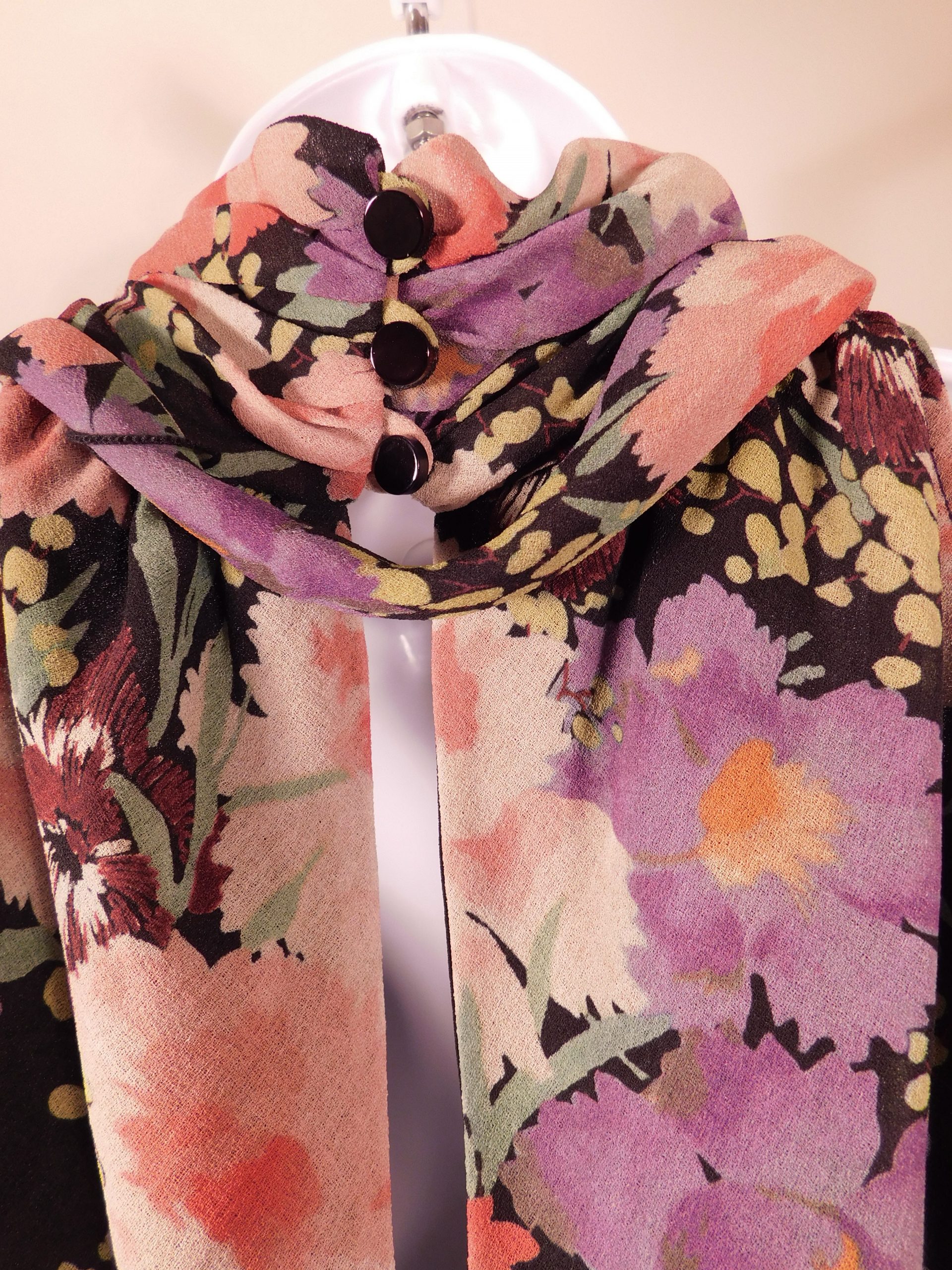 SARA CAMPBELL Women's Multi Floral Sleeveless High Neck Blouse Sz 4 - Image 6