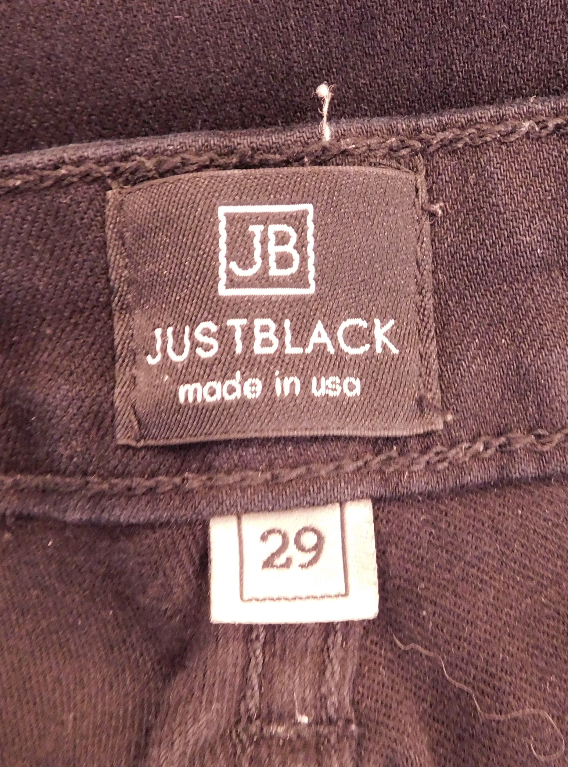 JUST BLACK DENIM Women's Black Cotton Stretch Skinny Jean Sz 29 - Image 7