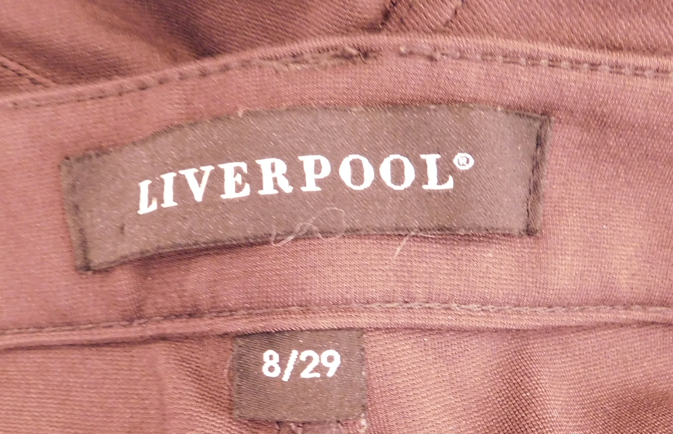 LIVERPOOL LOS ANGELES Women's Dark Roast Brown Knit Pant Sz 8/29 - Image 7