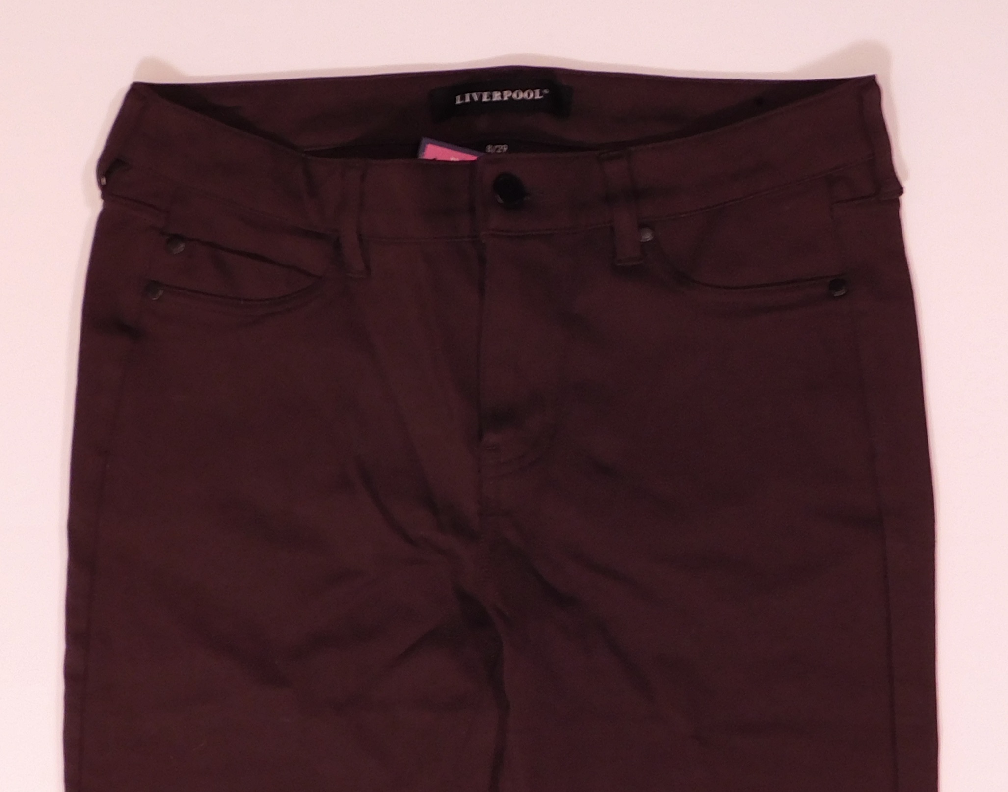 LIVERPOOL LOS ANGELES Women's Dark Roast Brown Knit Pant Sz 8/29 - Image 4