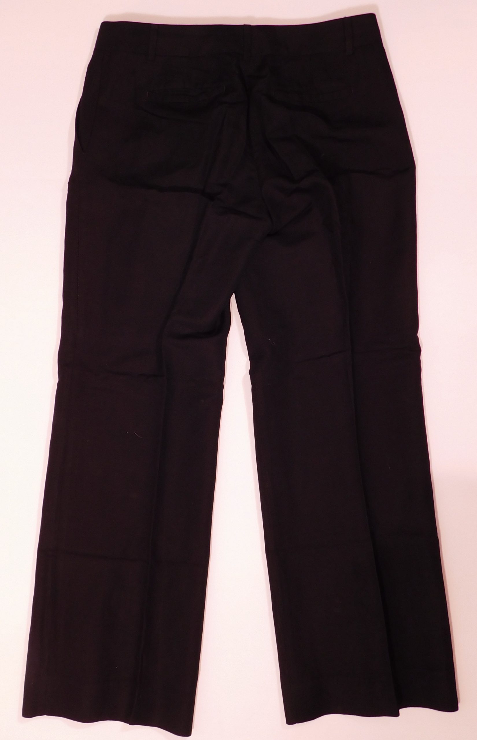 BANANA REPUBLIC Women's Black Linen Blend Wide Leg Pant Sz 10 - Image 5