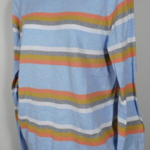 LABEL + THREAD Women's Sky Blue Striped Cotton Los Cabos Crew Sweater Sz M ($160)