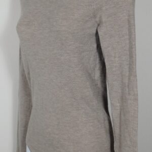 NAKED CASHMERE Women's Beige Cashmere Aurora Turtleneck Bodysuit Sweater Sz M ($300)