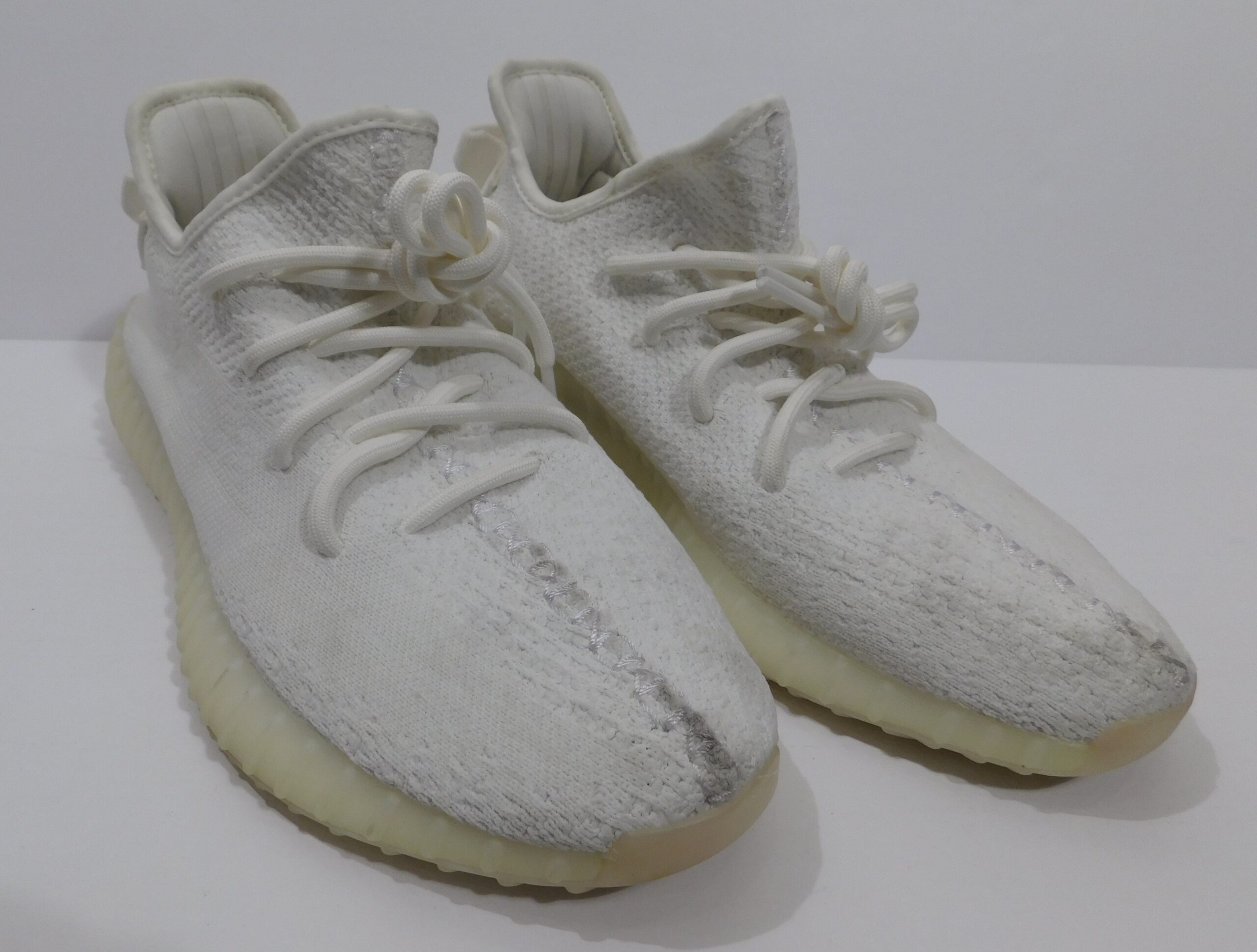 ADIDAS YEEZY BOOST 350 V2 Men's Cream White / Triple White Sneaker Sz 8 ($379) - Image 3