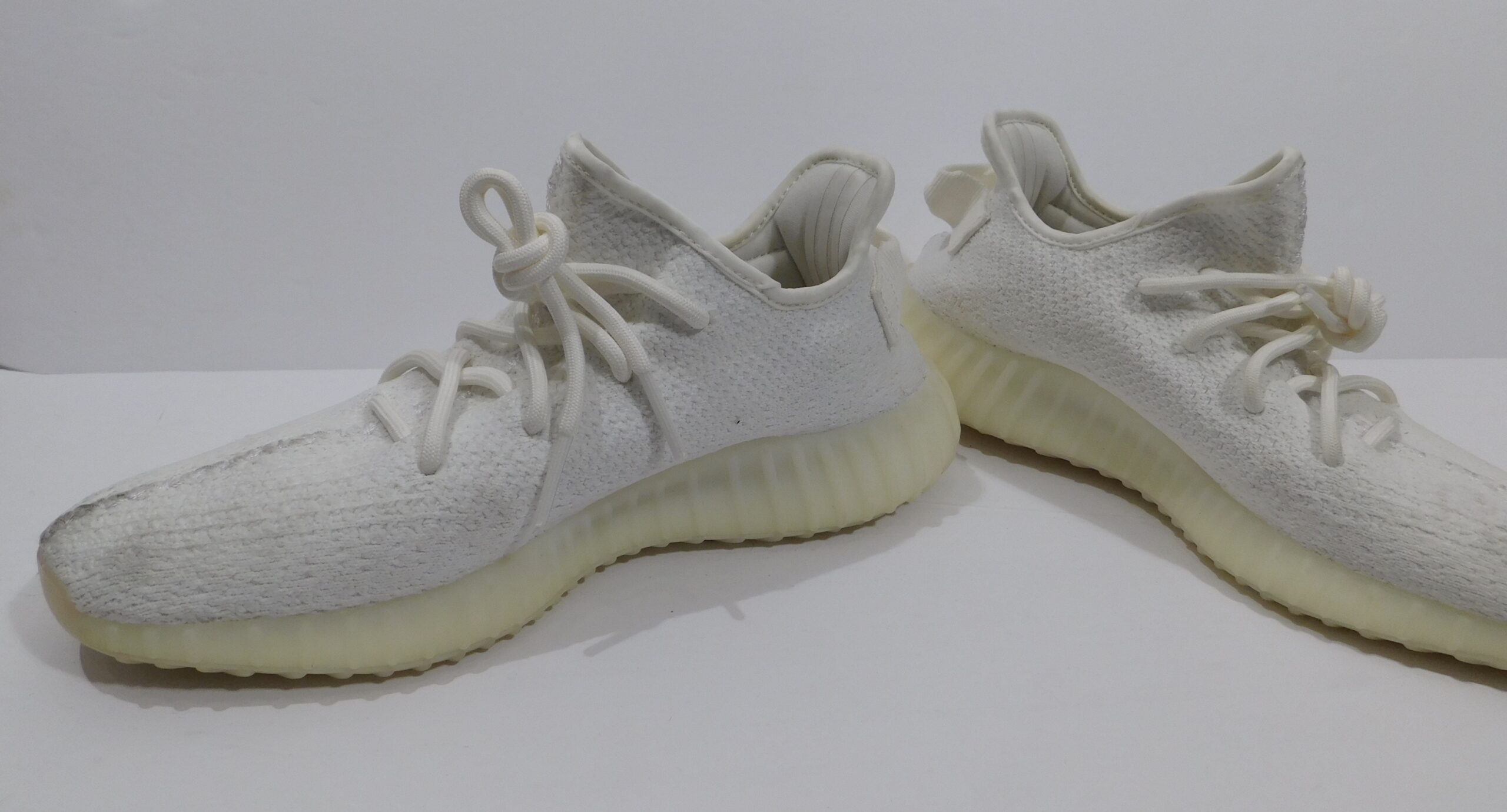 ADIDAS YEEZY BOOST 350 V2 Men's Cream White / Triple White Sneaker Sz 8 ($379) - Image 5