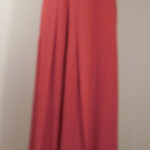 HALSTON HERITAGE Women's Red  Strapless Wide Leg Jumpsuit Sz 6