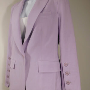 VERONICA BEARD Women's Lavendar Notch Collar Cutaway Dickey Jacket Blazer Sz 6 ($695)