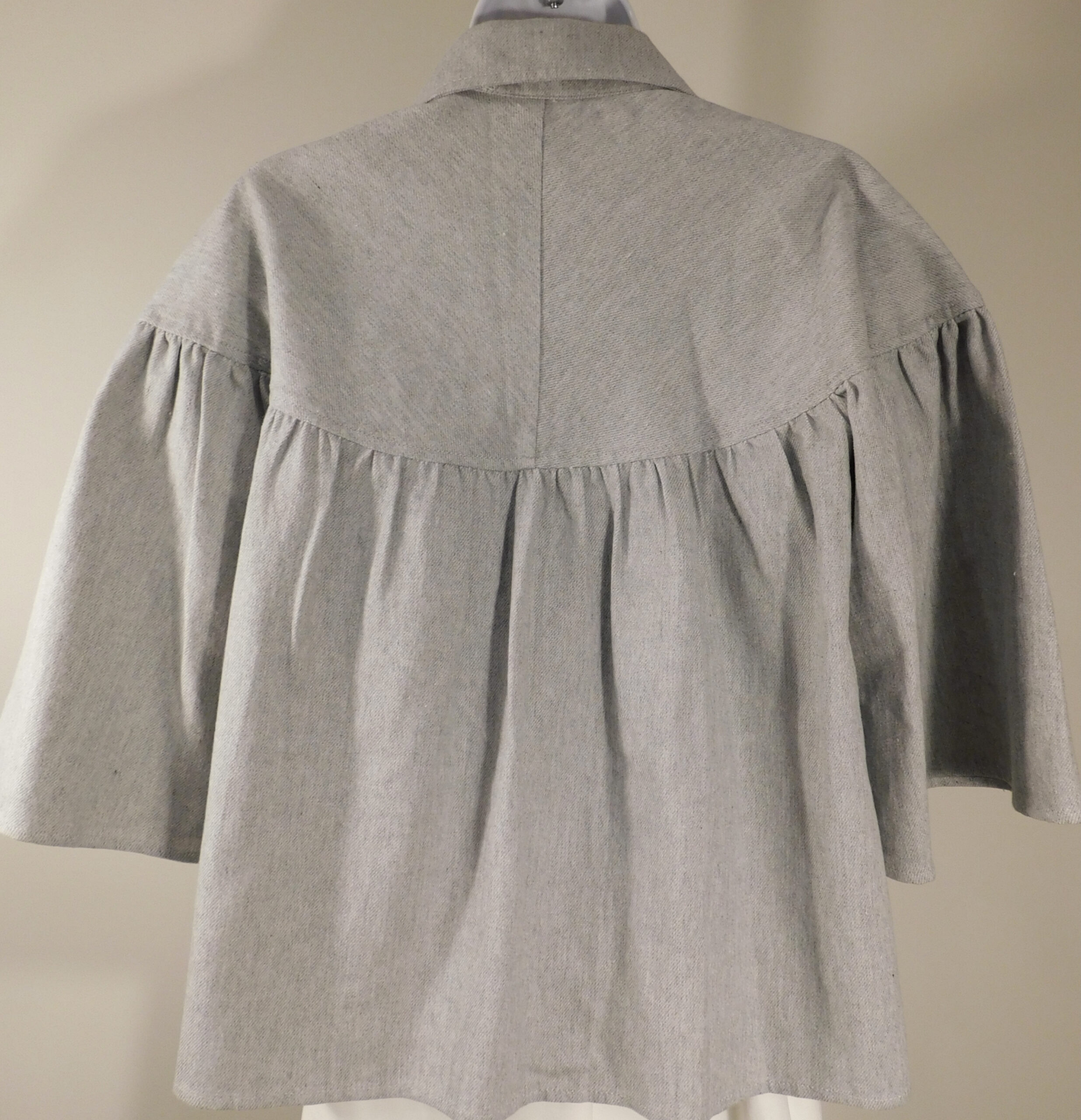 THE GREY Women's Gray Light Weight Cotton Blend Jacket Sz M - Image 5
