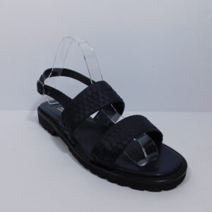 MANOLO BLAHNIK Women's Navy Blue Snakeskin Sandal Sz 38.5 ($795)