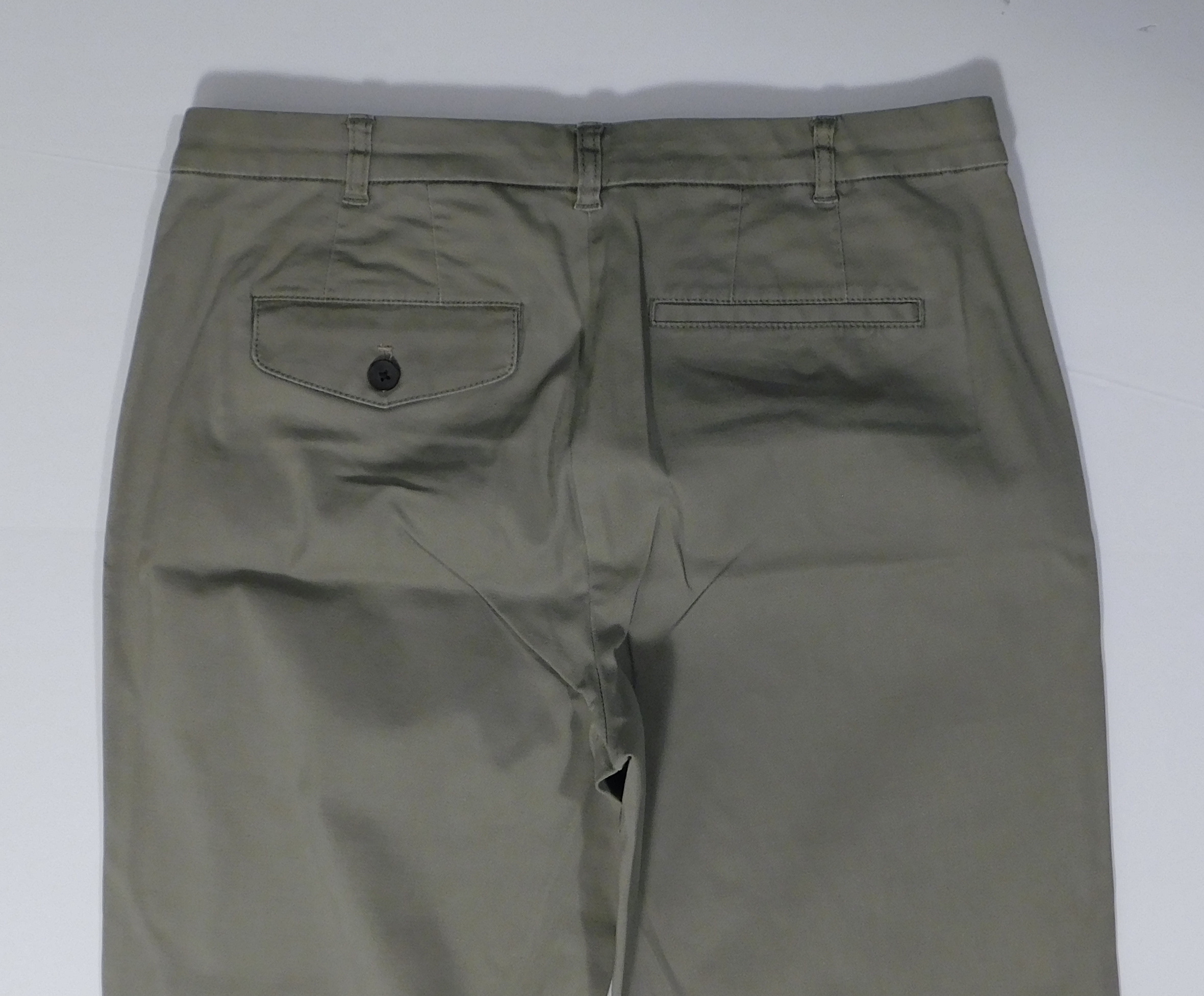 ATM ANTHONY THOMAS MELILLO Women's Tan Cotton Stretch Twill Flat Front Cropped Pant Sz 6 ($295) - Image 7