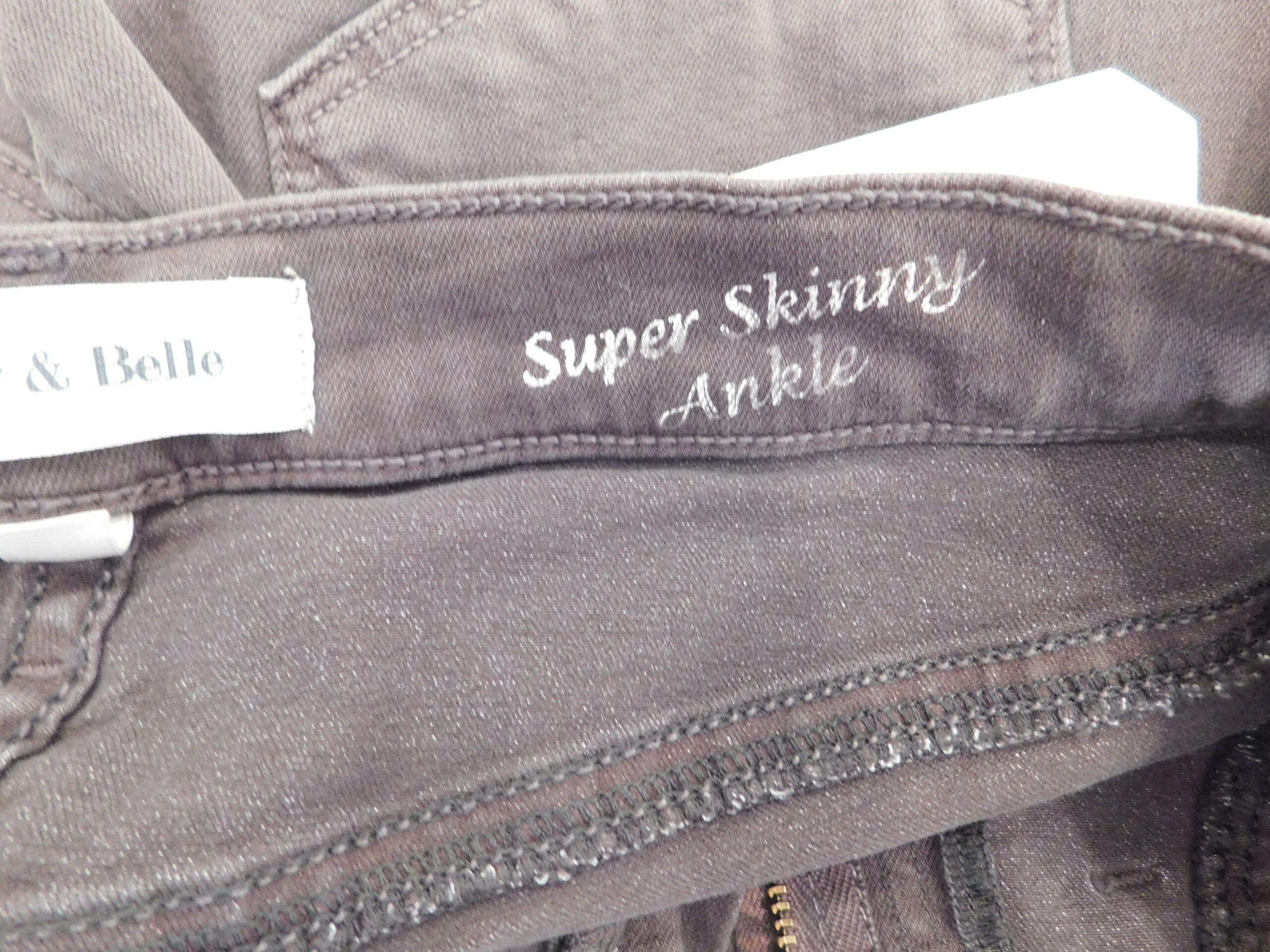 HENRY & BELLE NWT Women's Brown Cotton Stretch Super Skinny Ankle Scout Pant Sz 27 ($79) - Image 7