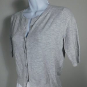 SPARROW BY ANTHROPOLOGIE NWT Women's Gray Soft Cotton Blend Short Sleeve Cardigan Sweater Sz S ($68)