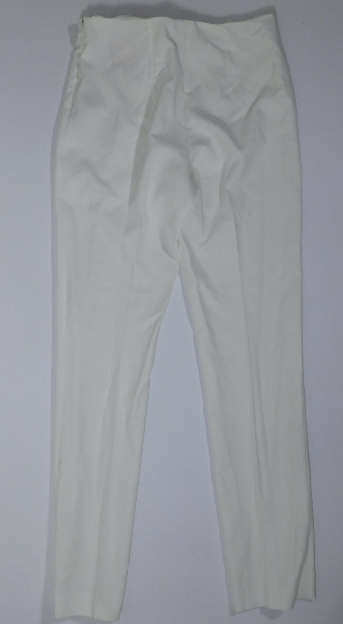 L'MOMO Women's Ivory Flat Front Straight Leg Pant Sz 4 ($405) - Image 5