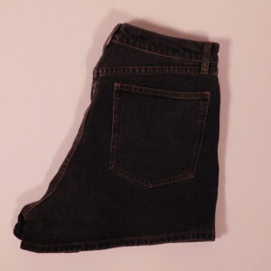 WEWOREWHAT Women's Black Wash Cotton Stretch Denim High Waisted Short Sz 29