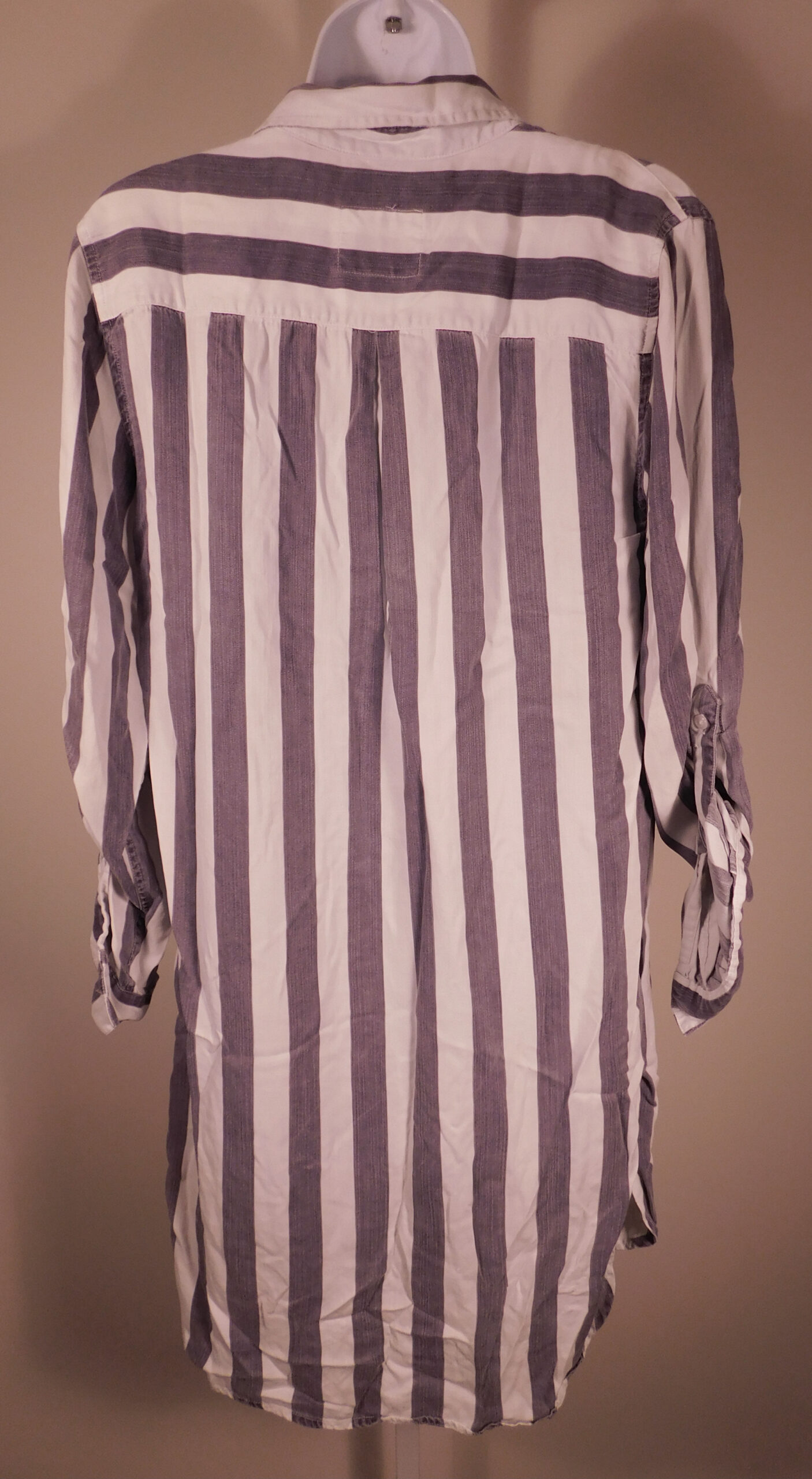 RAILS Women's Blue White Julian Lisbon Stripe Long Sleeve Button Front Shirt Dress Sz S - Image 5