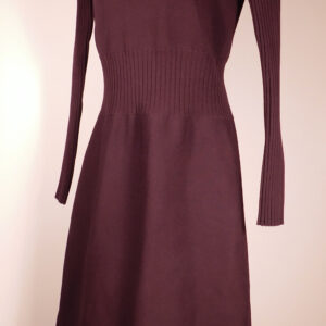 TORY BURCH Women's Merlot Red Knit Long Sleeve Dress Sz S ($800)