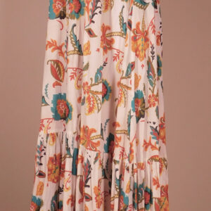 CAROLINE CONSTAS Women's Floral V-Neck Short Sleeve Midi Dress Sz S ($895)