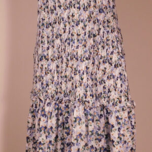 VERONICA BEARD Women's Blue Verena Floral Dropped Waist Tiered Midi Dress Sz 4 ($695)