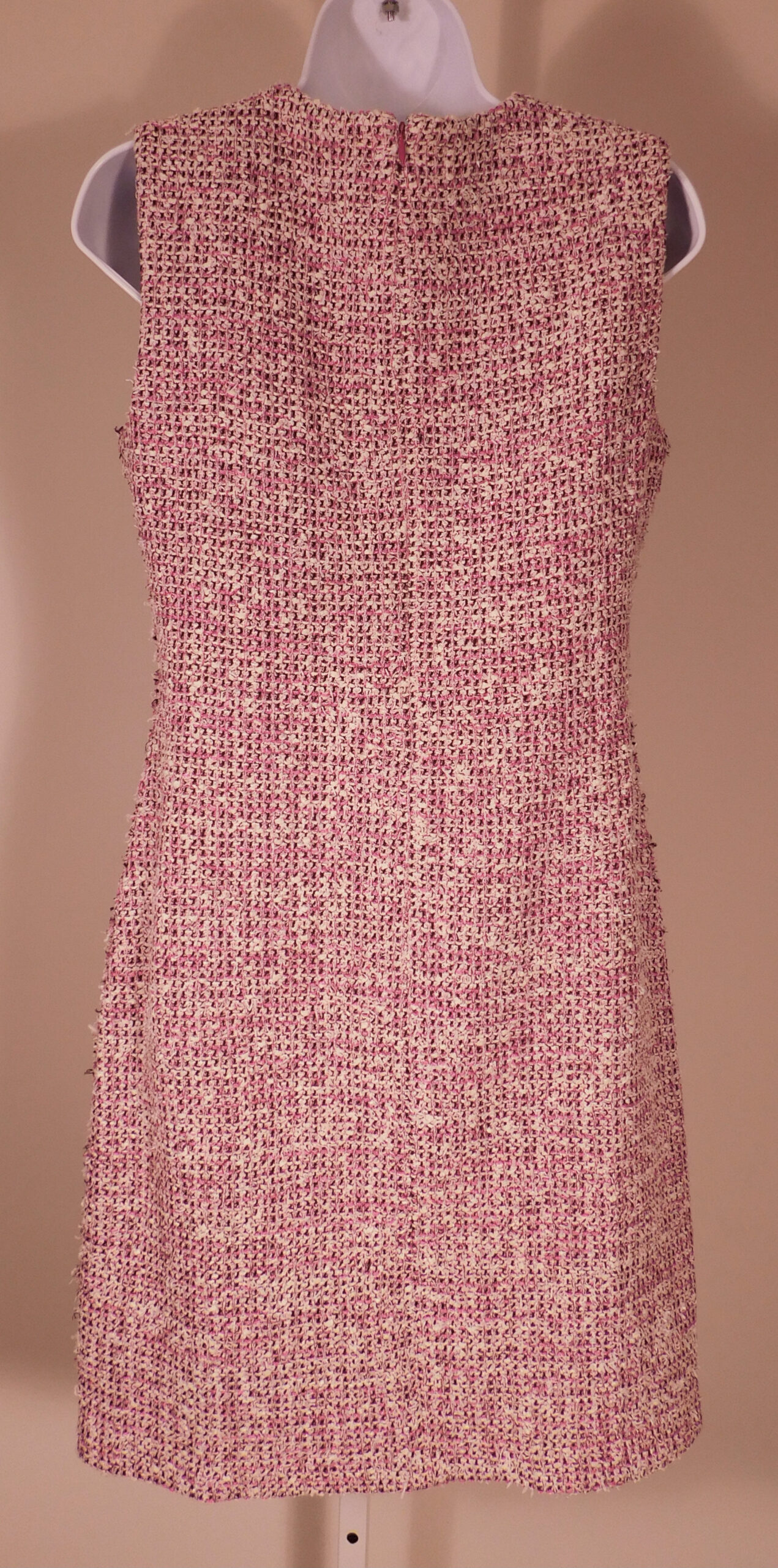 ST JOHN Women's Pink Boucle Sleeveless Dress and Blazer Suit Dress Sz 6 ($3490) - Image 6