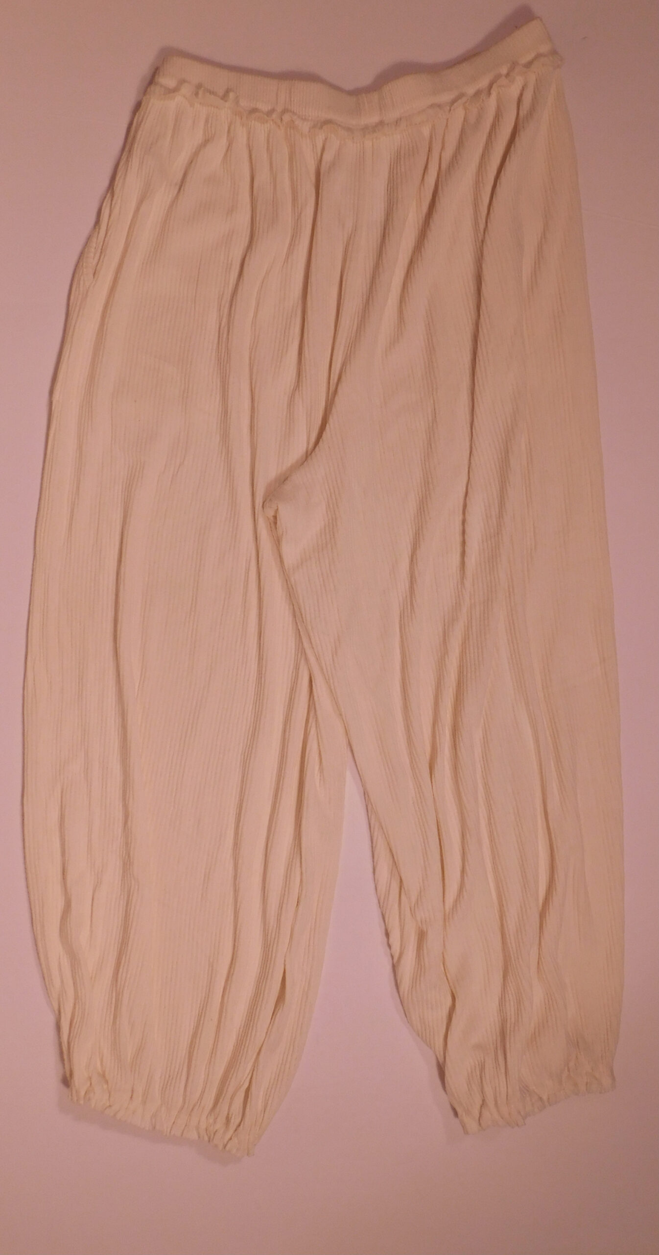FREE PEOPLE INTIMATELY Women's Cream Soft Ribbed Pant Sz M - Image 5