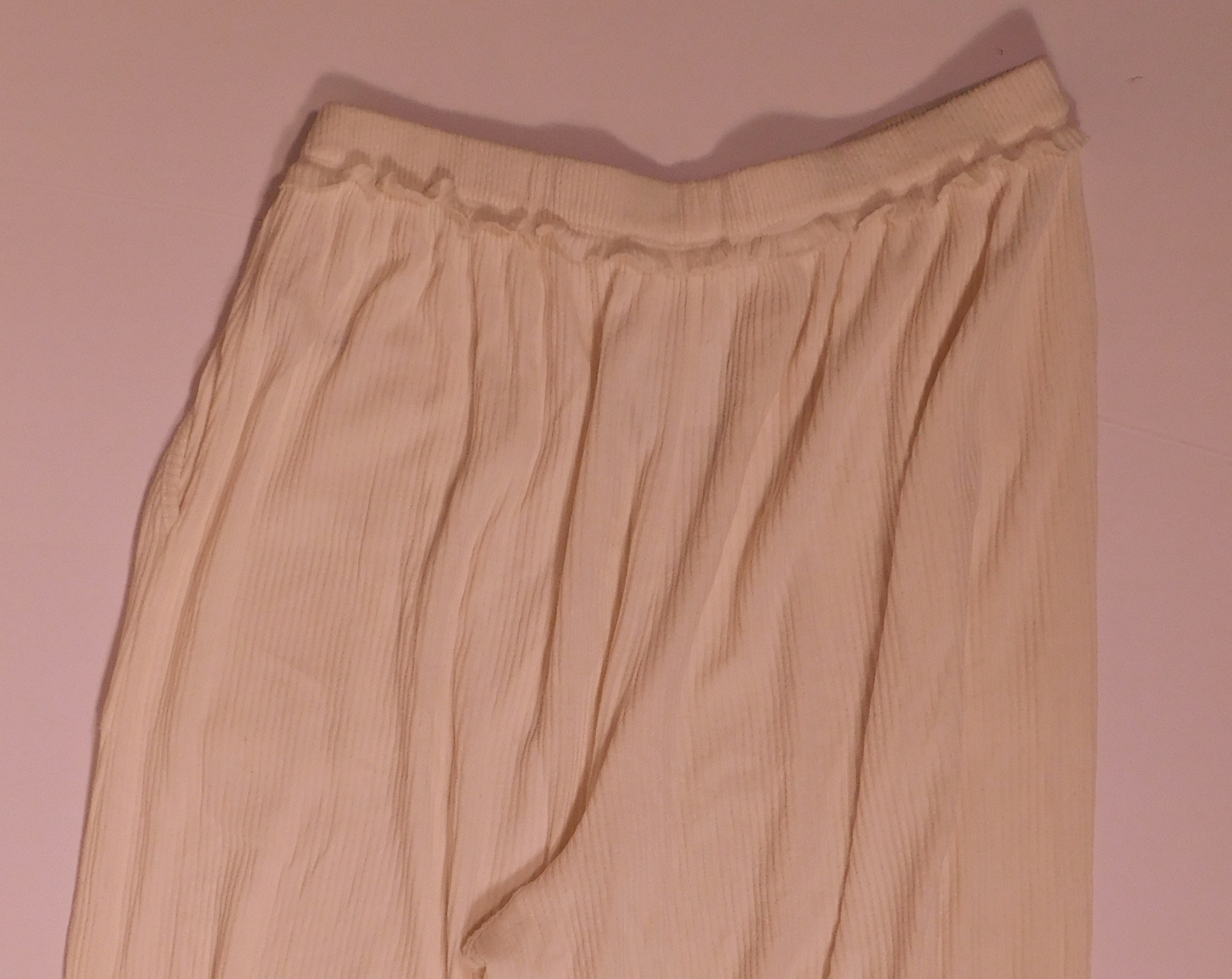 FREE PEOPLE INTIMATELY Women's Cream Soft Ribbed Pant Sz M - Image 6