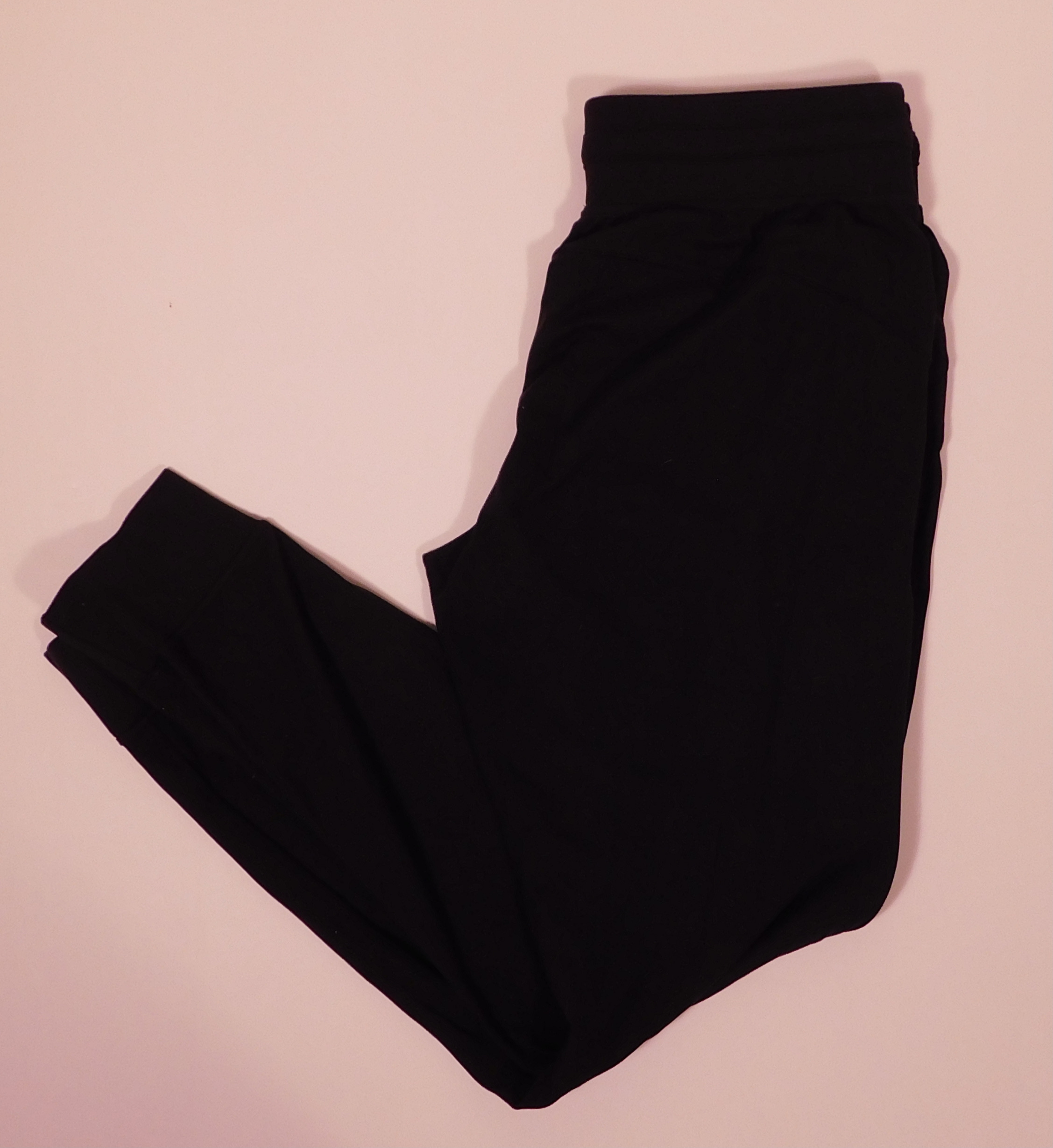 LULULEMON ATHLETICS Black Drawstring Waist Pull On Jogger Pant Sz 8