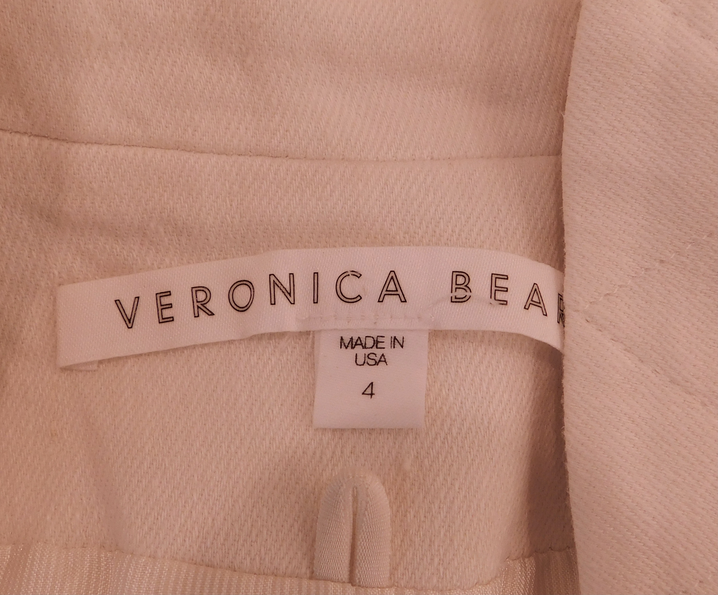 VERONICA BEARD Women's Ivory Single Button Cutaway Dickey Linen Blend Jacket Blazer Sz 4 ($695) - Image 6