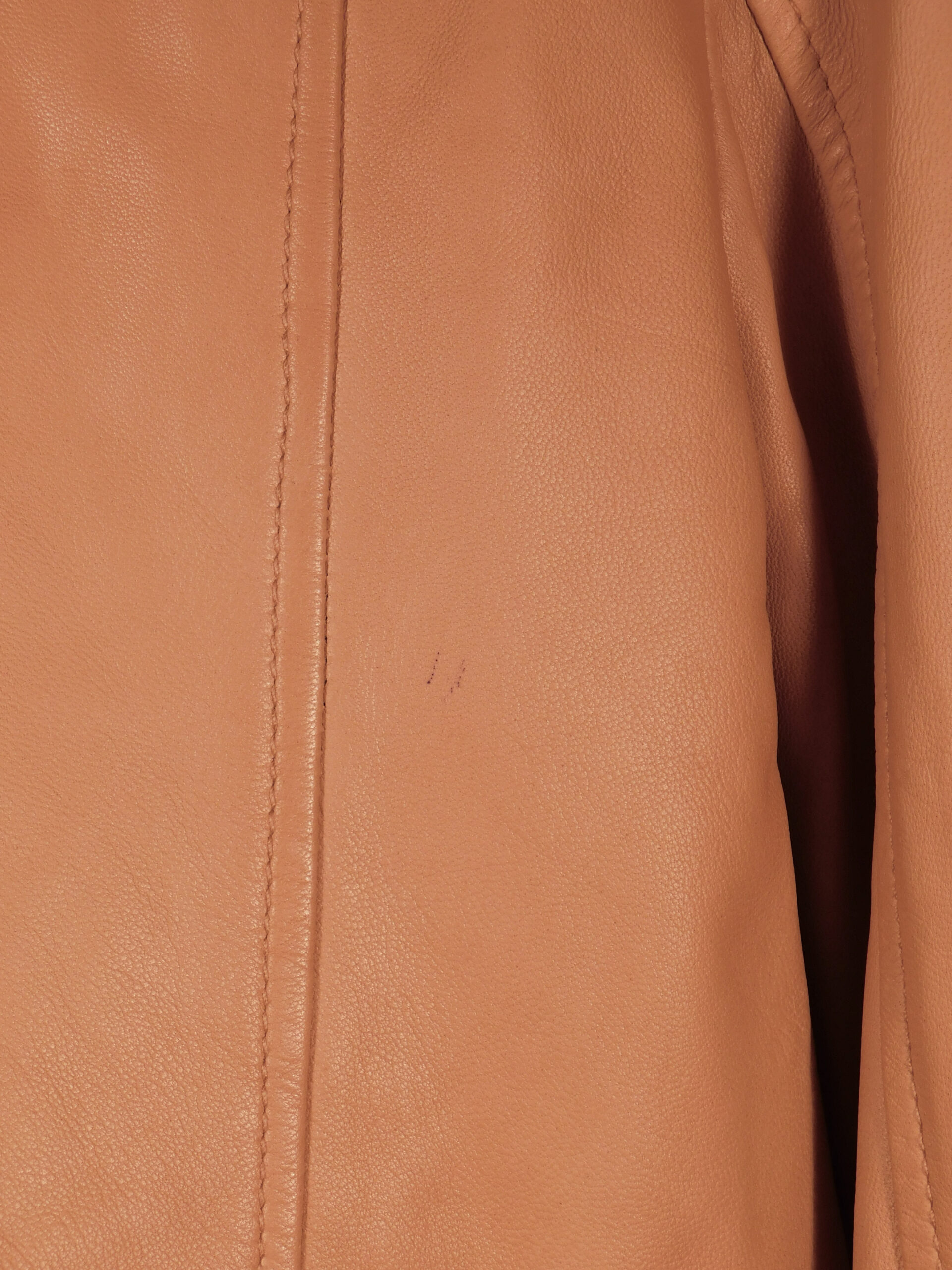 CLUB MONACO Women's Camel Lamb Leather Zip Front Jacket Sz M ($598) - Image 7