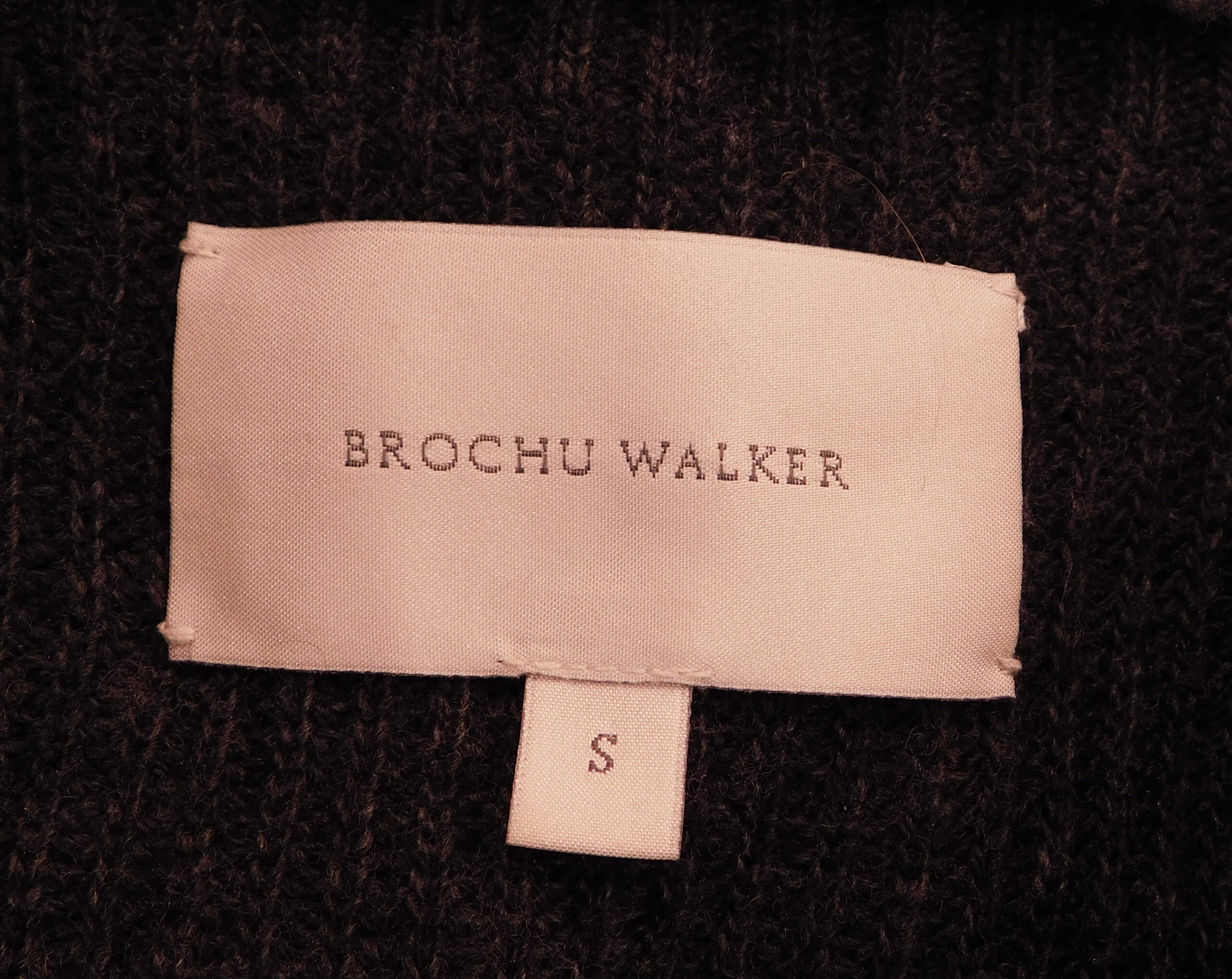 BROCHU WALKER Women's Gray Ribbed Wool Cashmere Sweater Sz S ($428) - Image 6