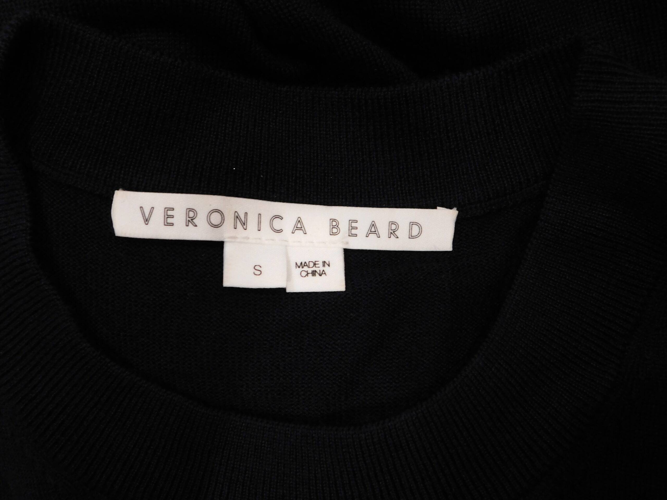 VERONICA BEARD Women's Blue Cotton Blend Poplin-paneled Merino Wool Sweater Sz S ($398) - Image 8