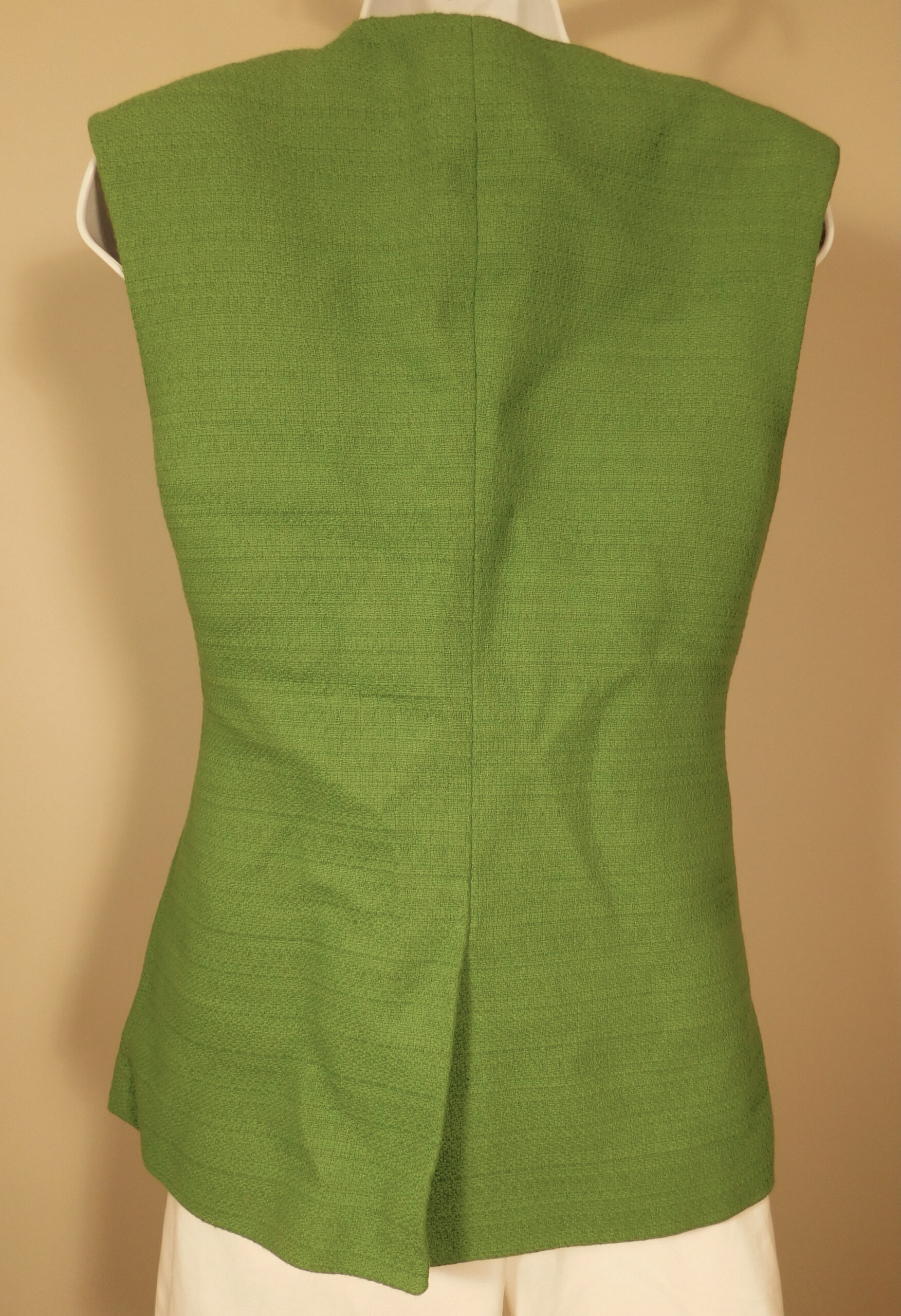 VERONICA BEARD Women's Green Tamara Tweed Suit Vest Sz 4 ($468) - Image 7