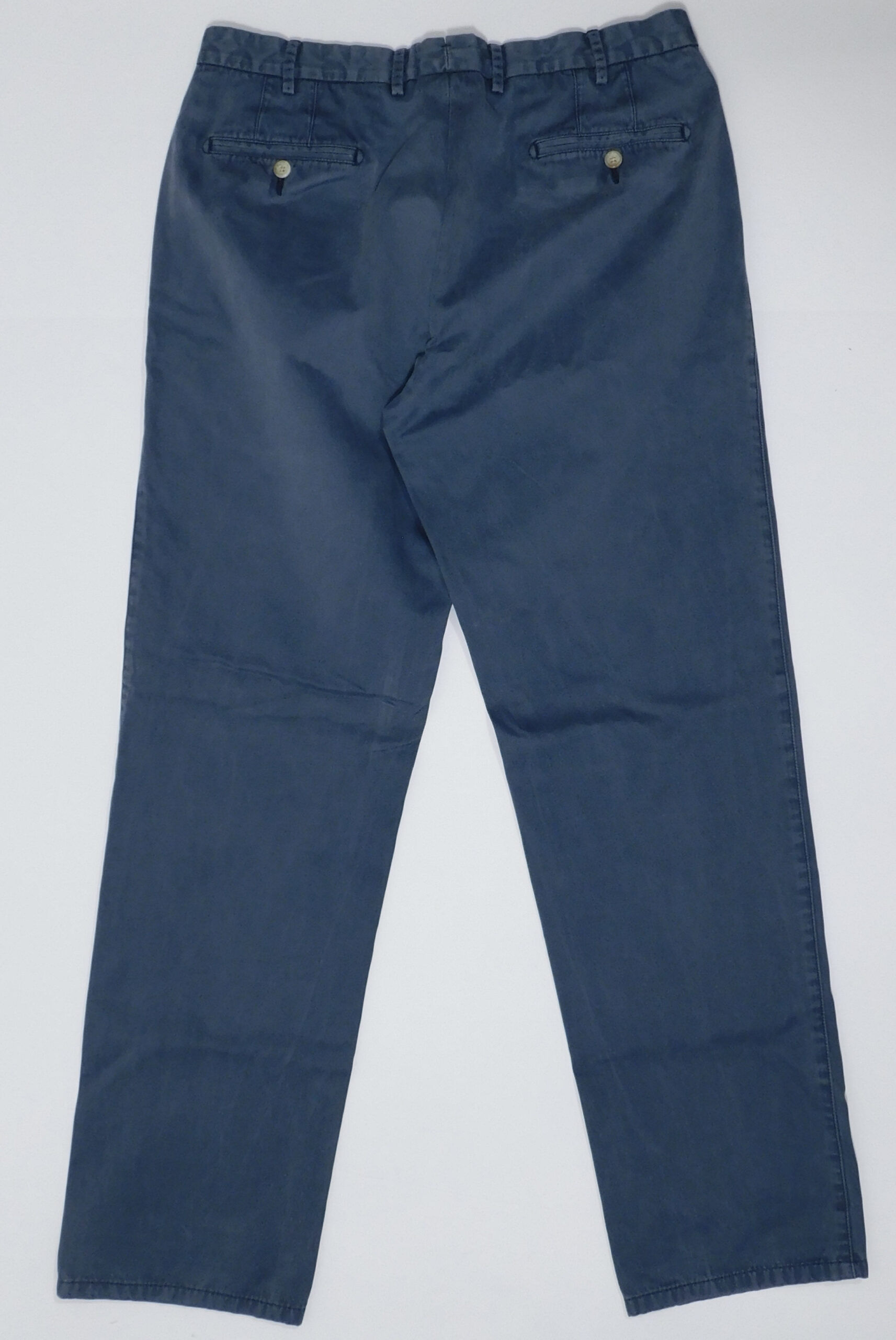 PETER MILLAR Men's Weathered Blue Soft Cotton Chino Flat Front Pant Sz 35 - Image 5