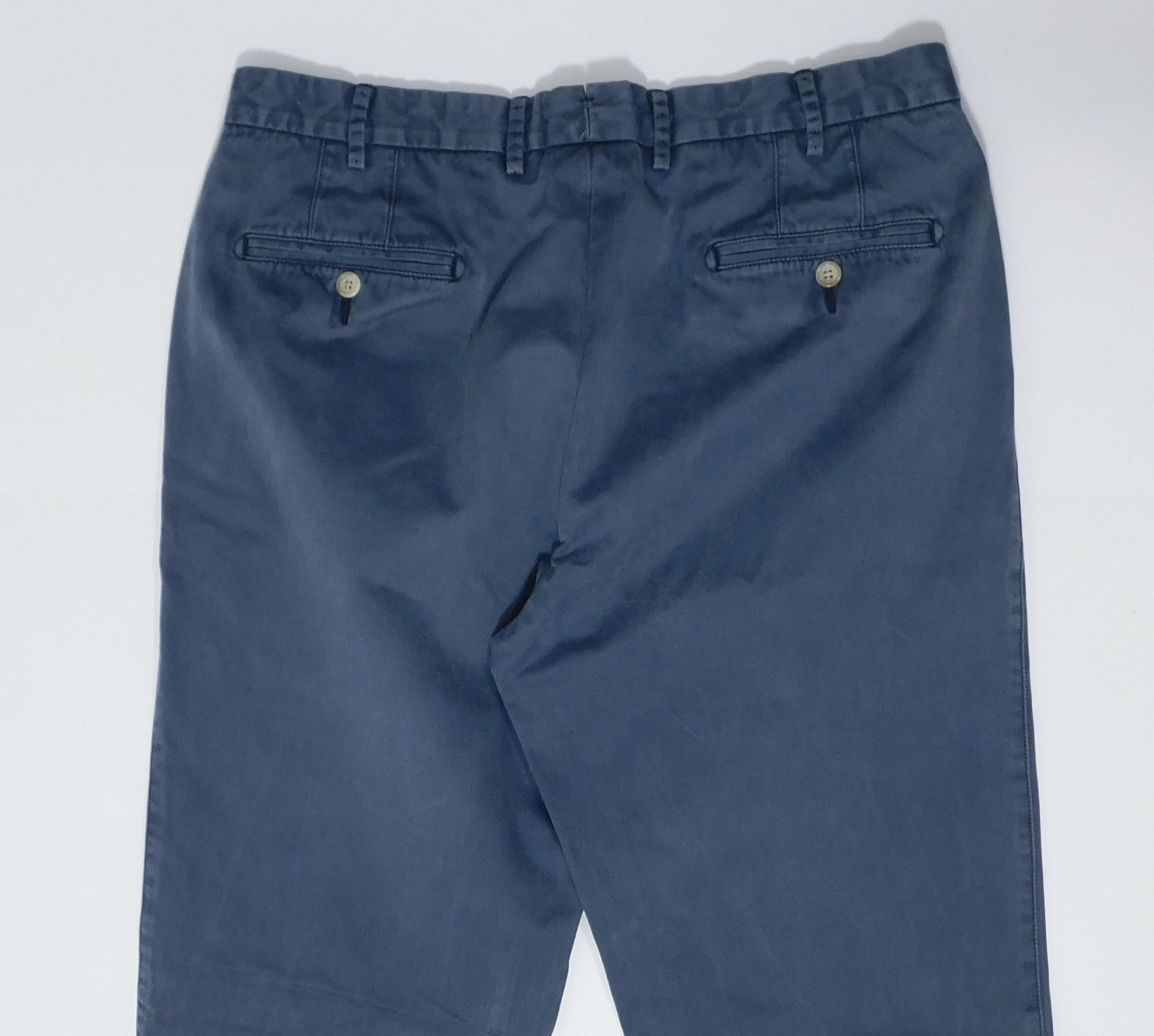PETER MILLAR Men's Weathered Blue Soft Cotton Chino Flat Front Pant Sz 35 - Image 6