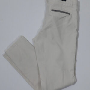 PAMELA HENSON FOR DIANE FIRSTEN Women's Off-White Royal Tailormade Sportpant Bi-Stretch Cotton Pant Sz 8 ($650)