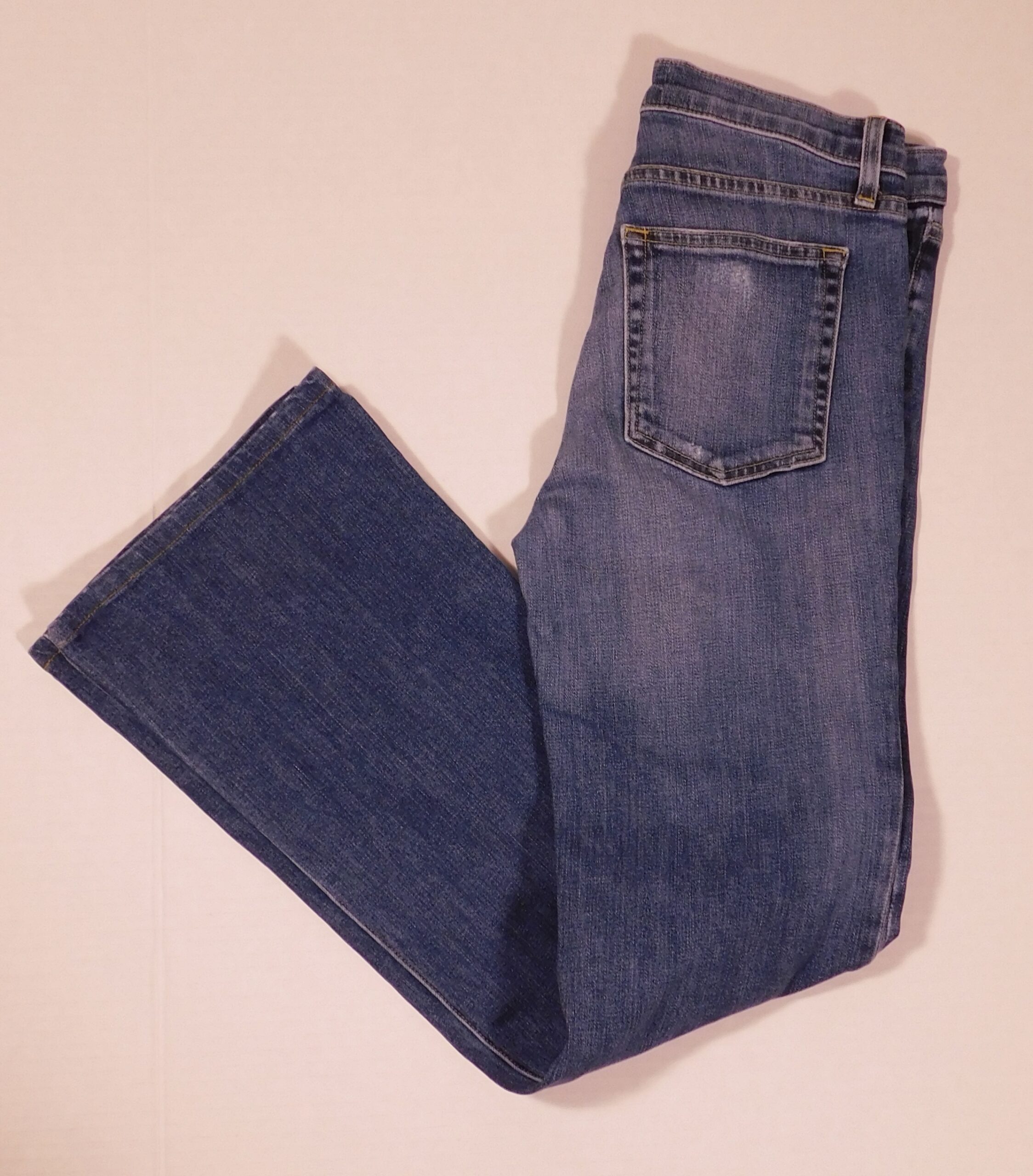 NILI LOTAN Women's Classic Wash 5 Pocket Mid-Rise Flare Cotton Stretch Celia Jean Sz 26 ($395)