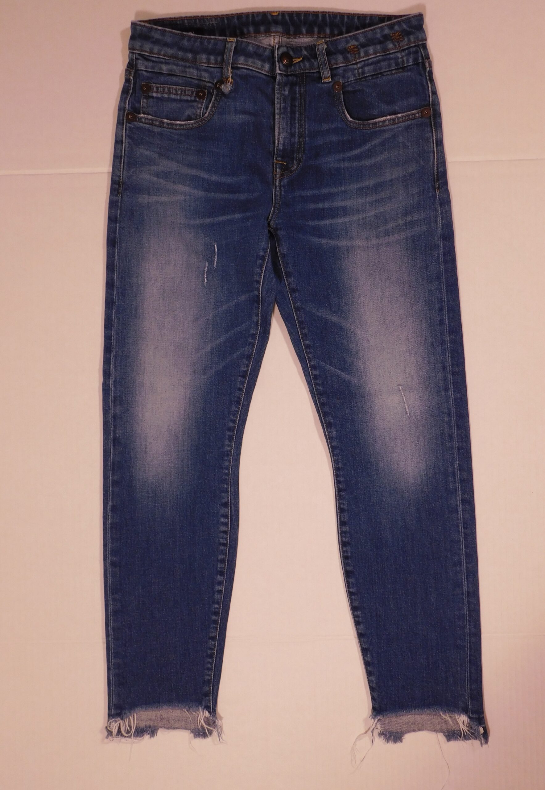 R13 Women's Medium Wash 5 Pocket Mid-Rise Boy Skinny Jean Sz 27 ($595) - Image 3