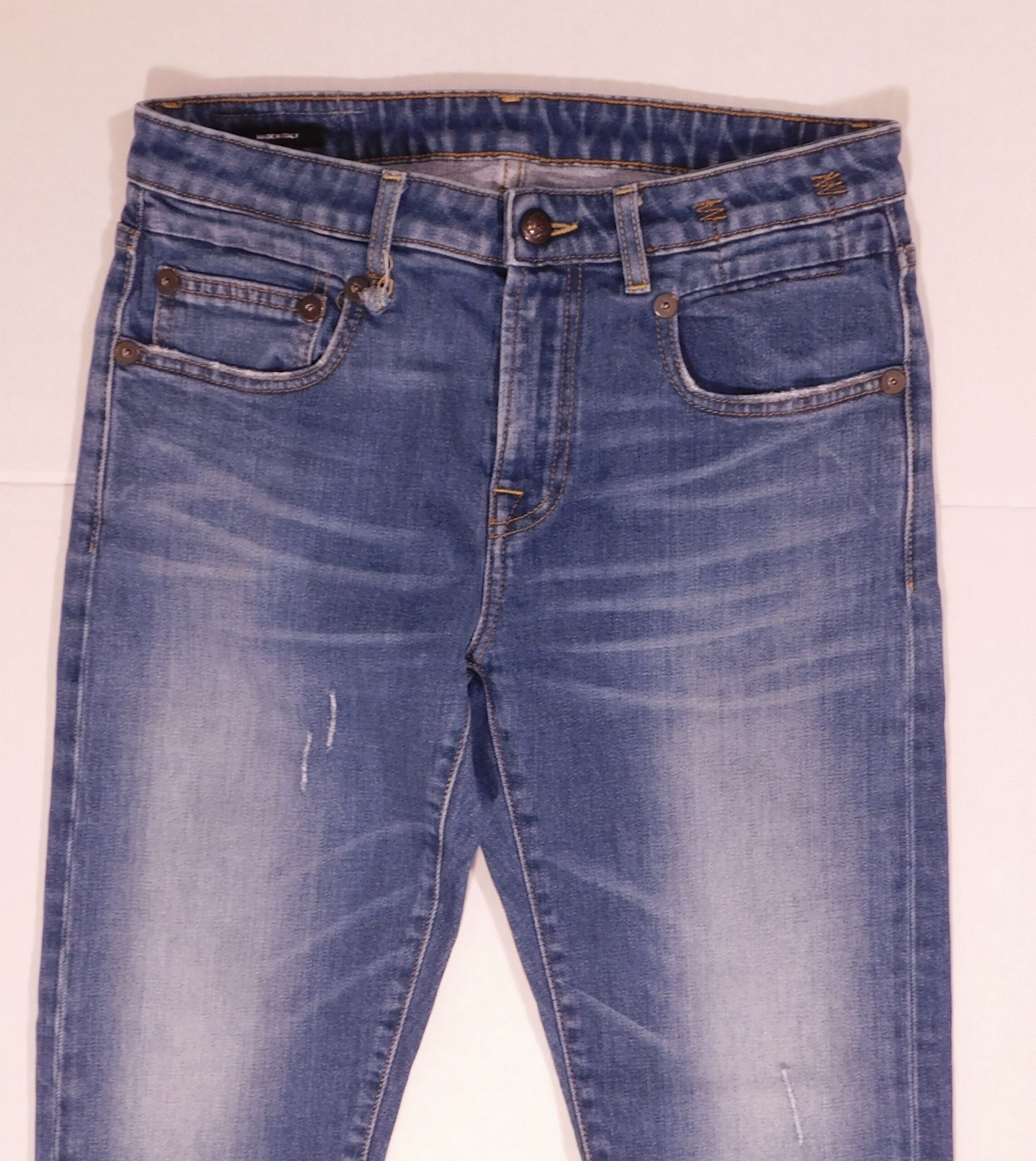 R13 Women's Medium Wash 5 Pocket Mid-Rise Boy Skinny Jean Sz 27 ($595) - Image 4
