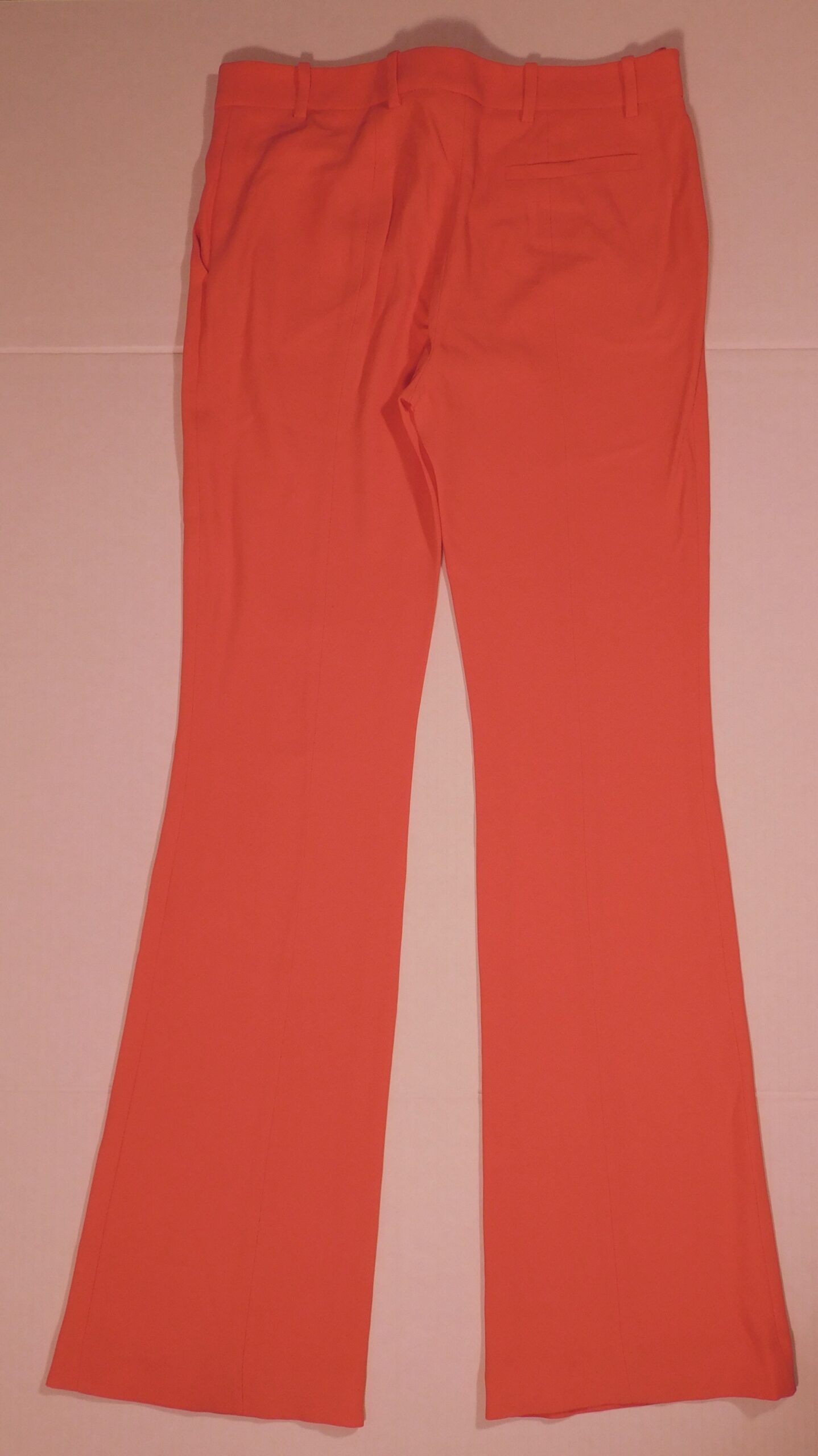 ALEXANDER MCQUEEN Women's Coral Flat Front Wide Leg Pant Sz 42 ($850) - Image 5