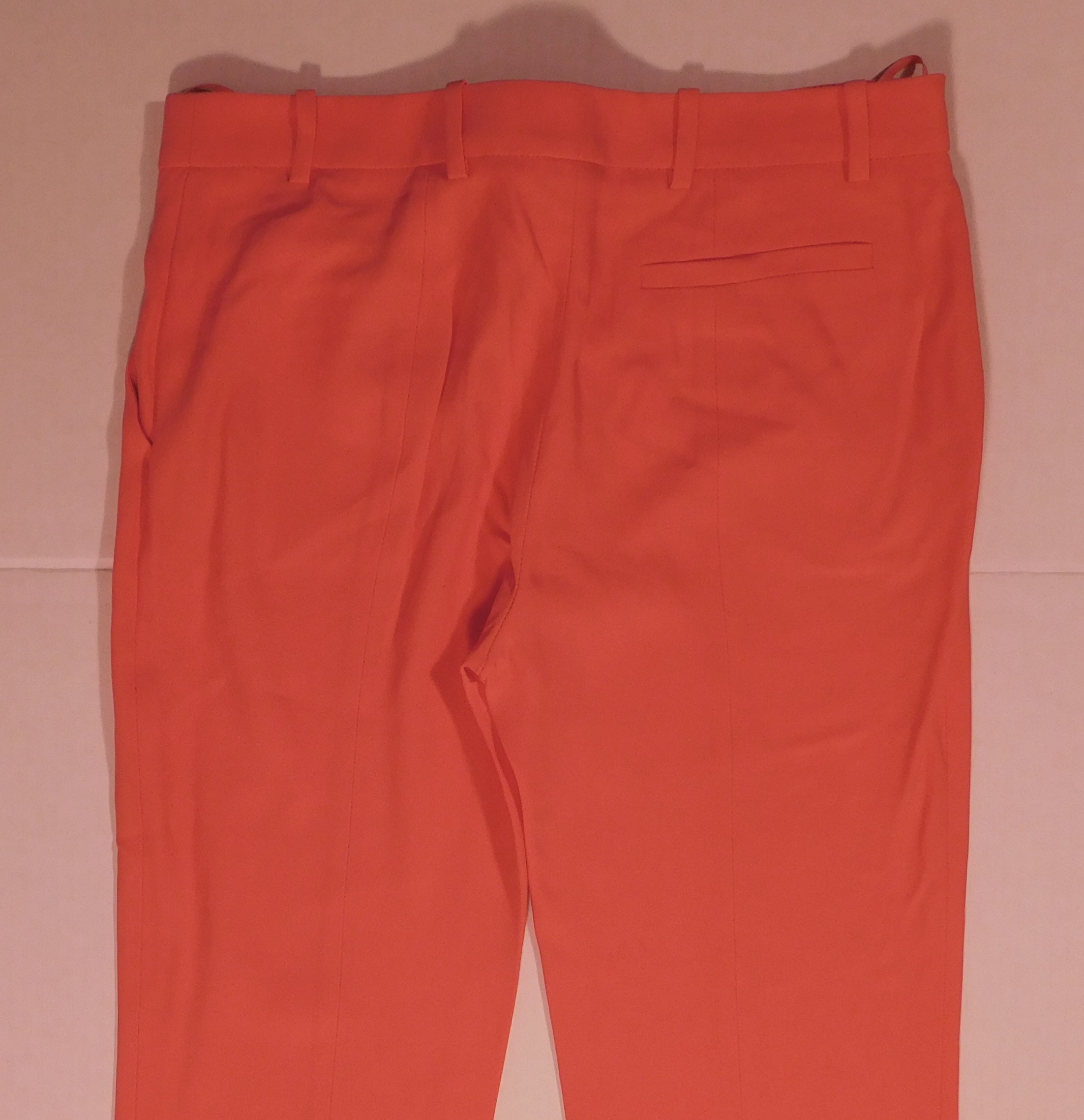ALEXANDER MCQUEEN Women's Coral Flat Front Wide Leg Pant Sz 42 ($850) - Image 6