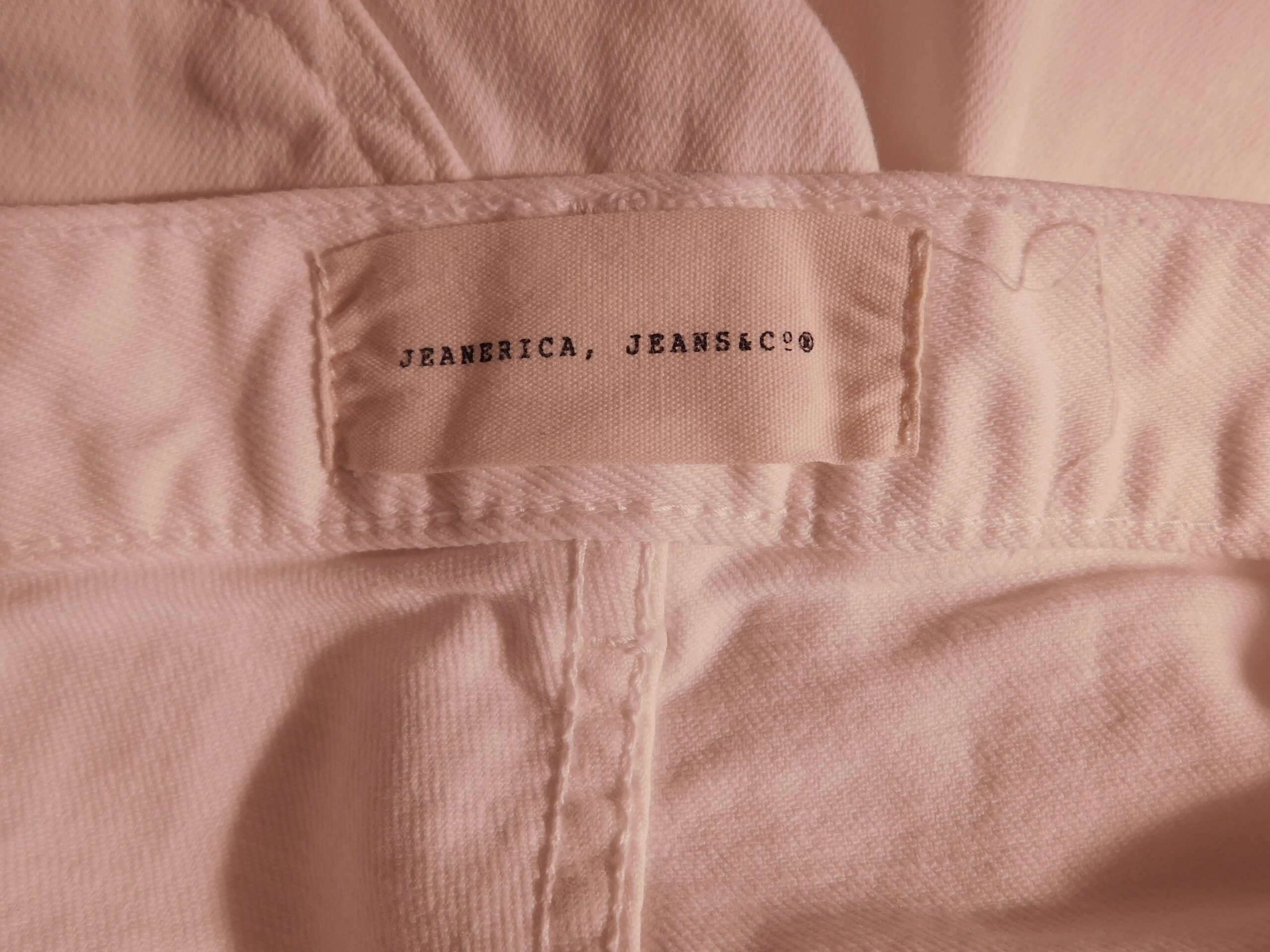 JEANERICA JEANS & CO Women's Natural White Cotton Stretch St Monica Jean Sz 27 ($240) - Image 7