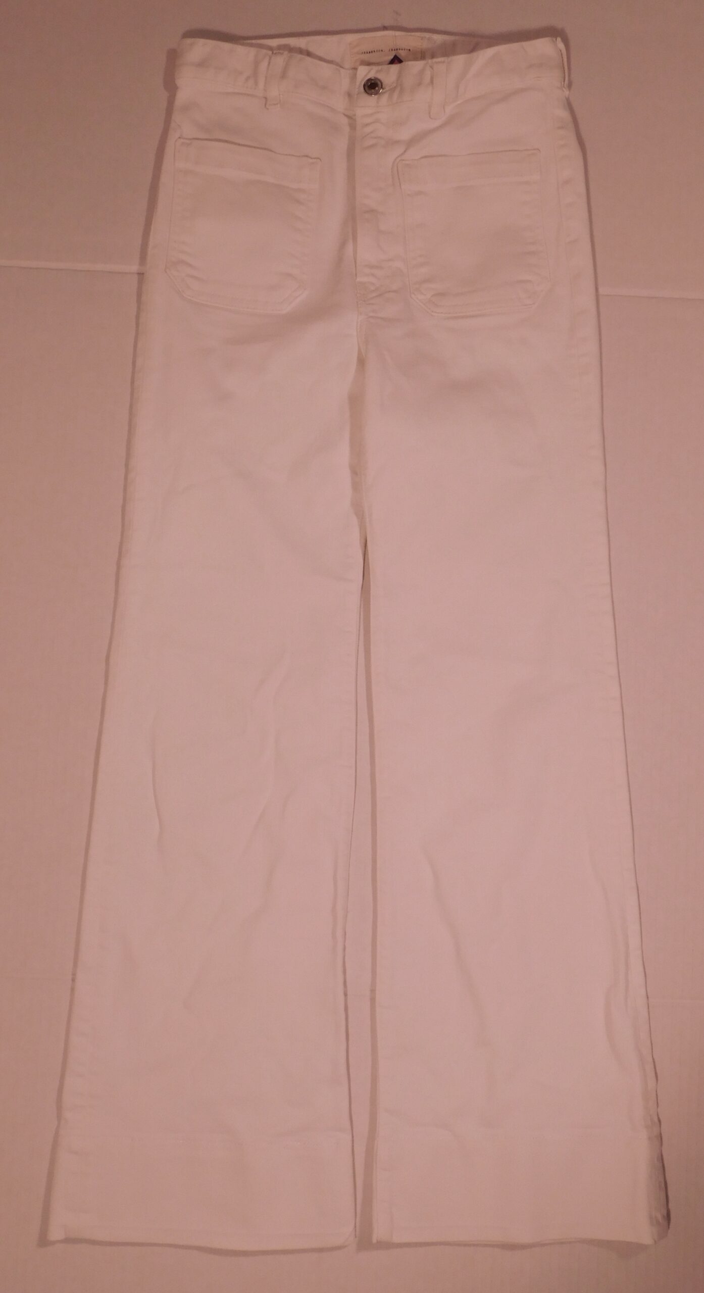 JEANERICA JEANS & CO Women's Natural White Cotton Stretch St Monica Jean Sz 27 ($240) - Image 3