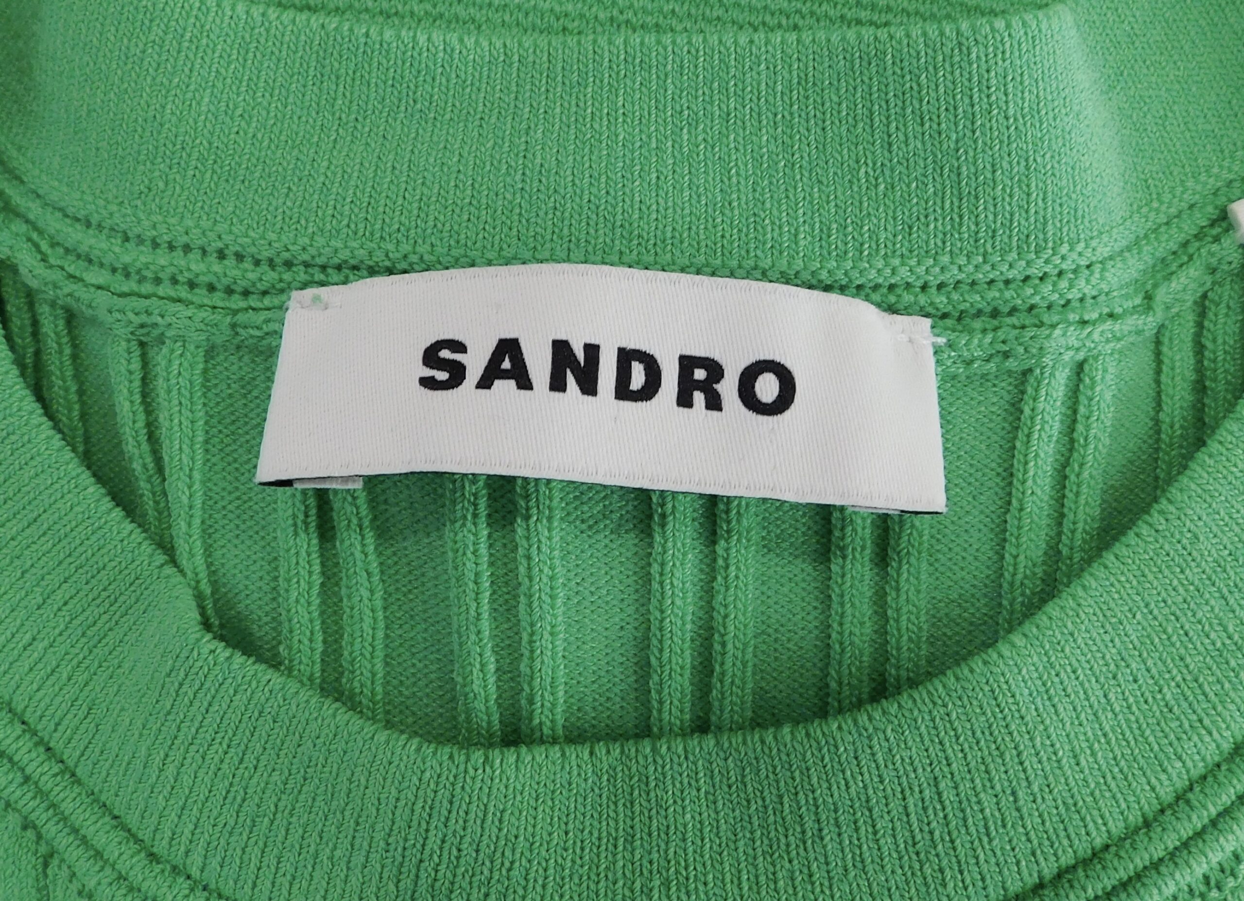 SANDRO Women's Green Sweety Knit Sleeveless Dress Dress Sz S ($470) - Image 6