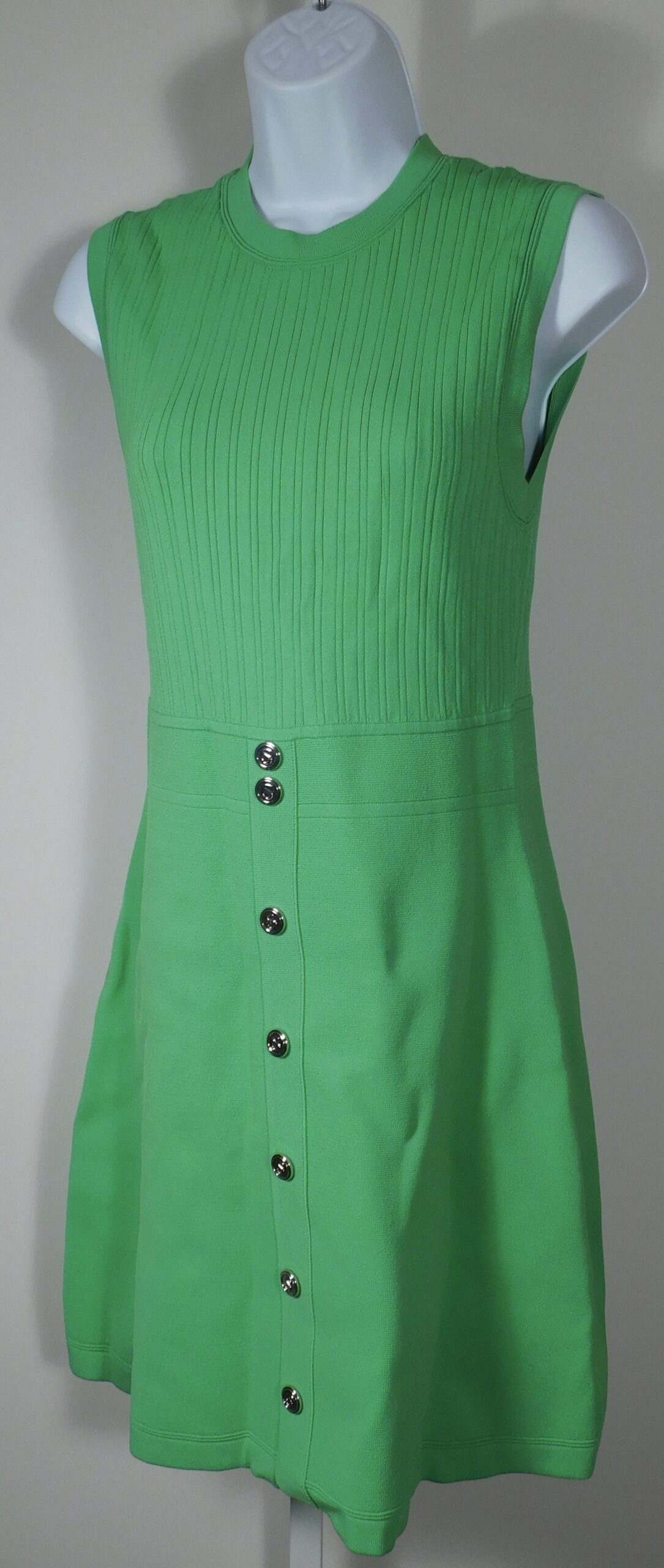 SANDRO Women's Green Sweety Knit Sleeveless Dress Dress Sz S ($470)